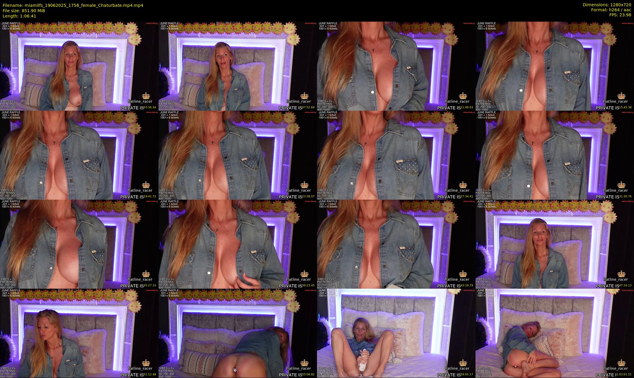 miamilfs — 67 minute Chaturbate female cam show recording, 720p, Jun 19, 2025