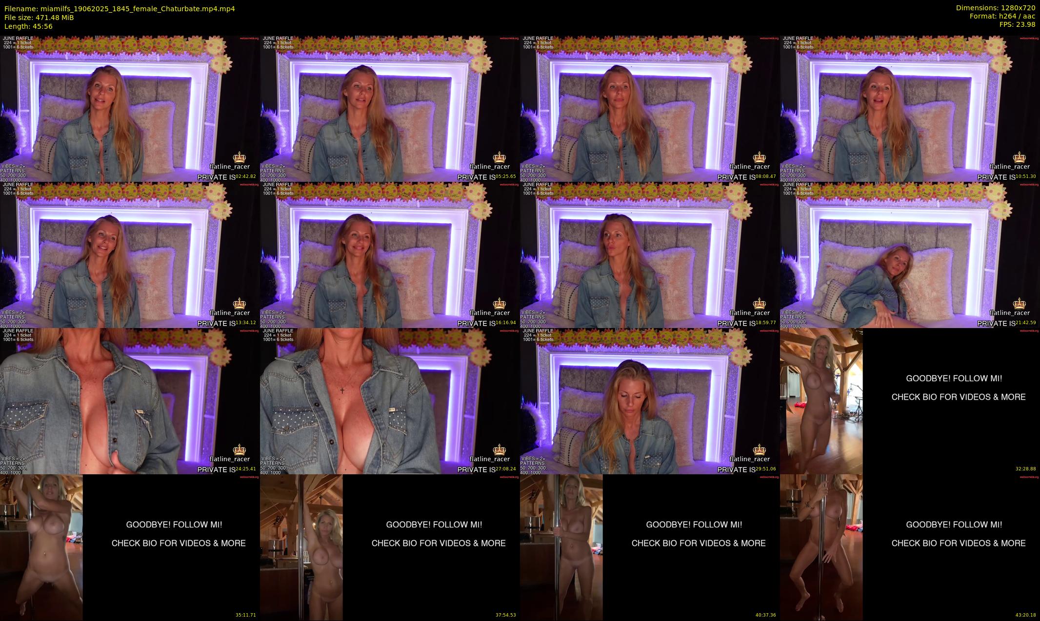 miamilfs — 46 minute Chaturbate female cam show recording, 720p, Jun 19, 2025
