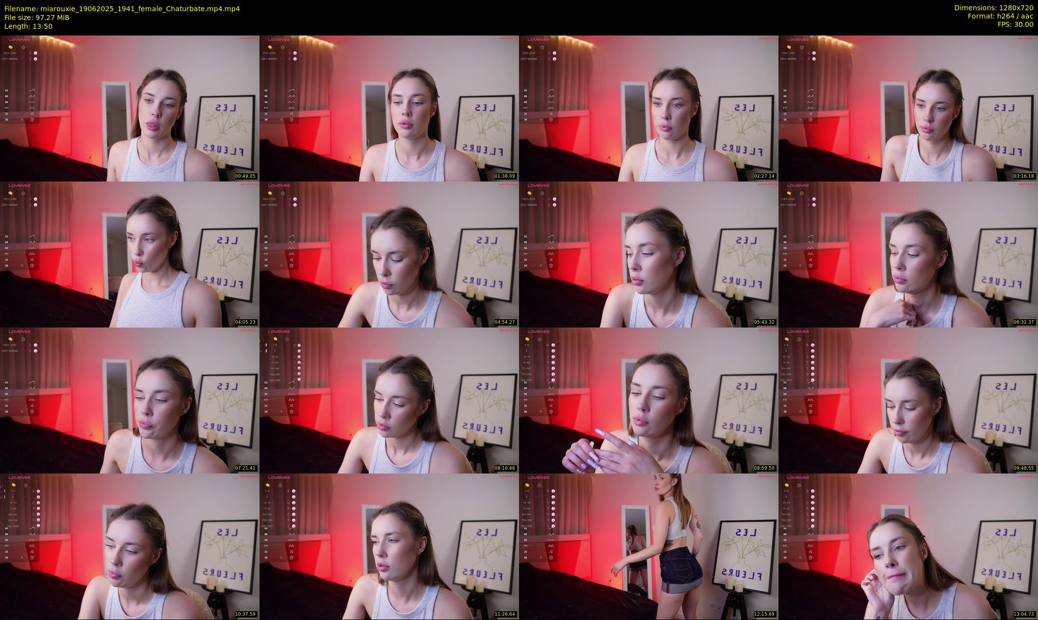 miarouxie — 14 minute Chaturbate female cam show recording, 720p, Jun 19, 2025