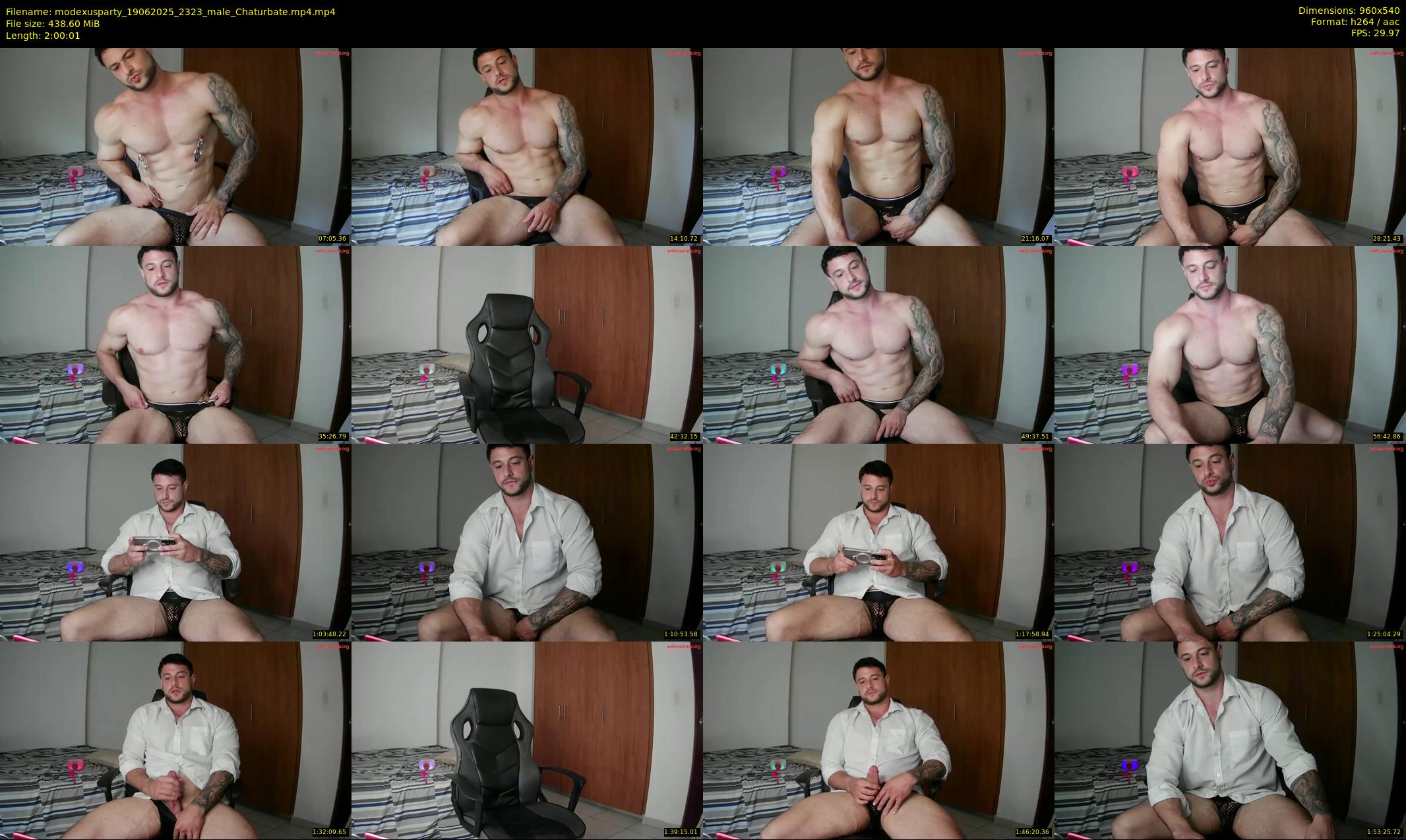 modexusparty — 121 minute Chaturbate male cam show recording, 480p, Jun 19, 2025