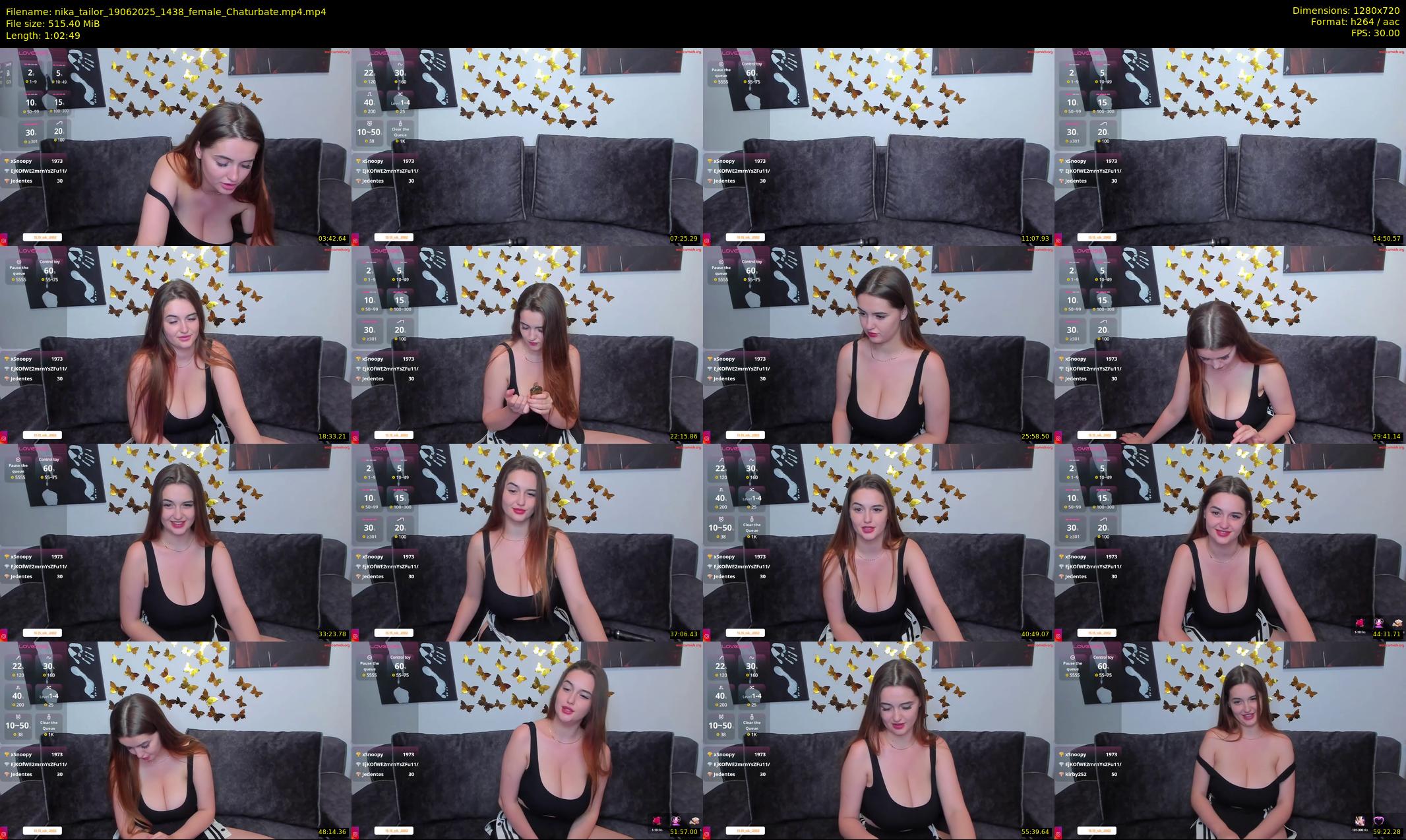 nika_tailor — 63 minute Chaturbate female cam show recording, 720p, Jun 19, 2025