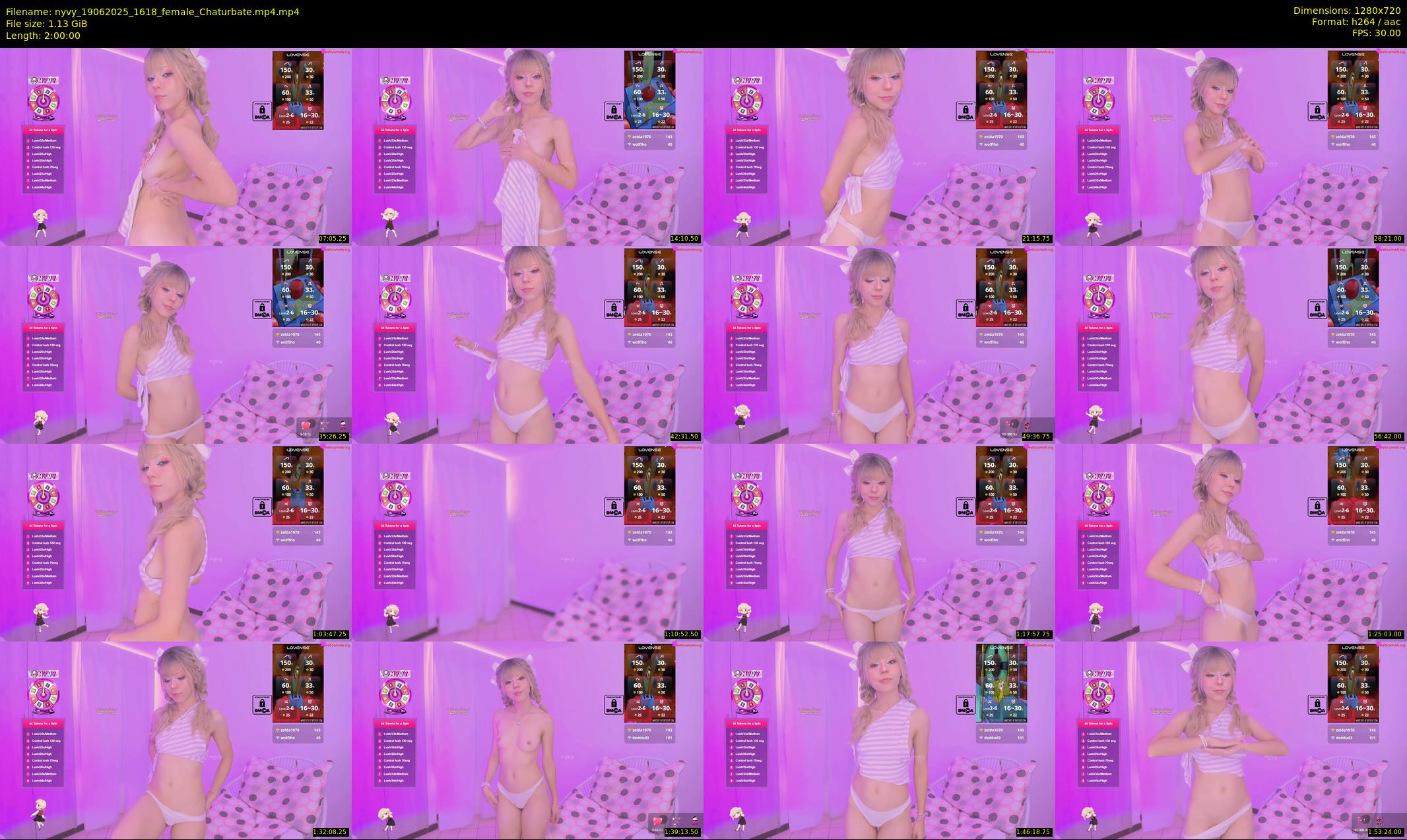 nyvy — 120 minute Chaturbate female cam show recording, 720p, Jun 19, 2025