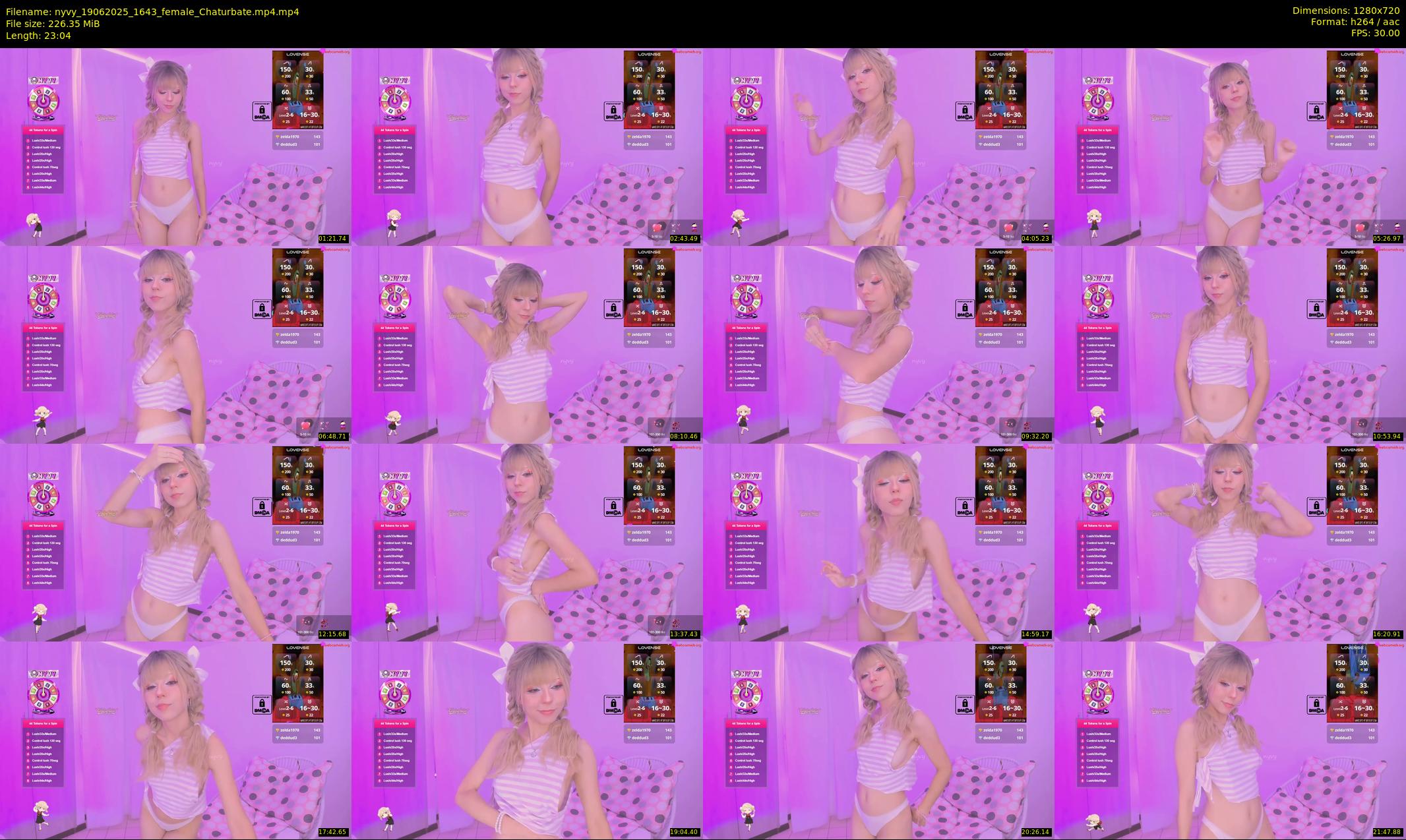 nyvy — 24 minute Chaturbate female cam show recording, 720p, Jun 19, 2025