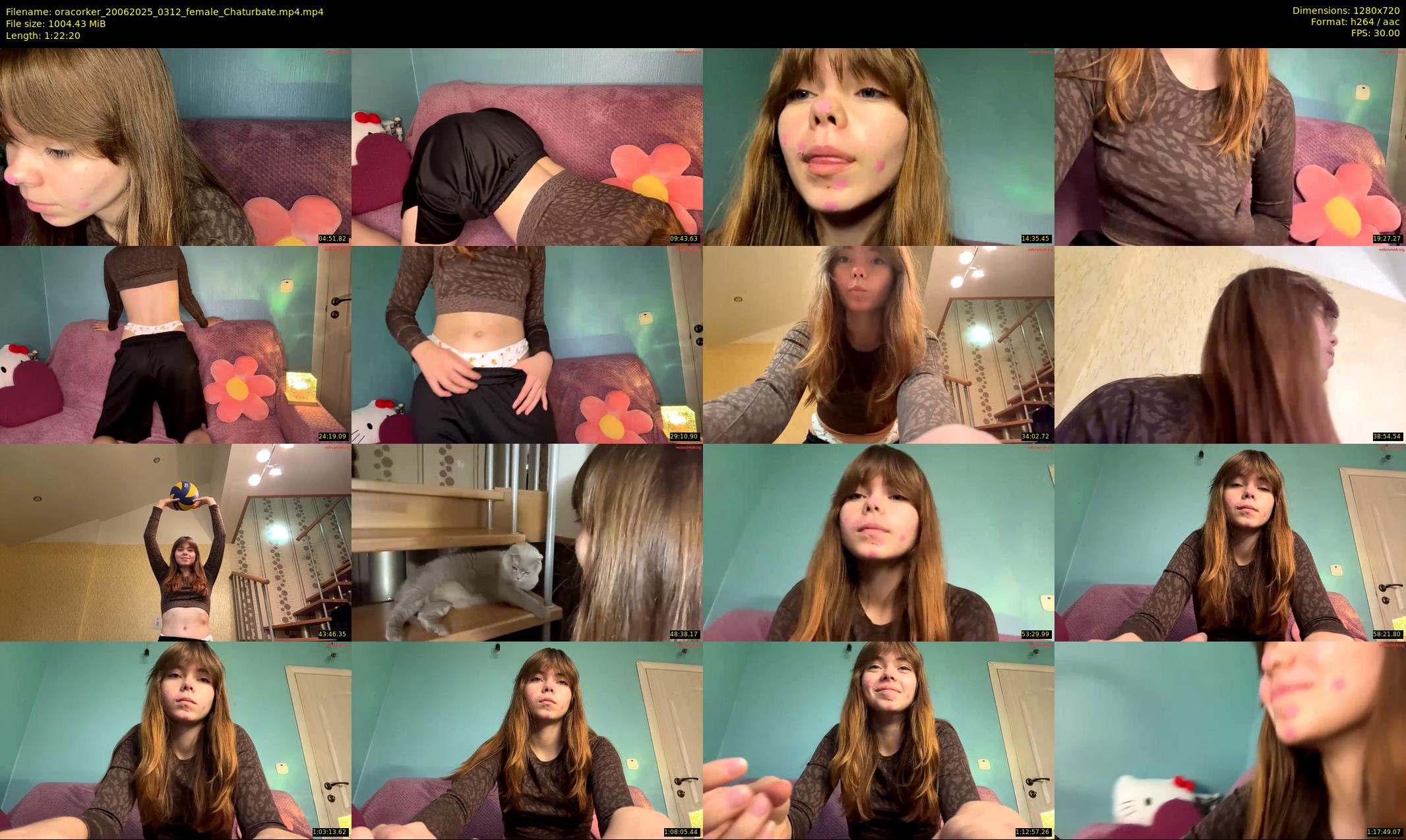 oracorker — 83 minute Chaturbate female cam show recording, 720p, Jun 20, 2025