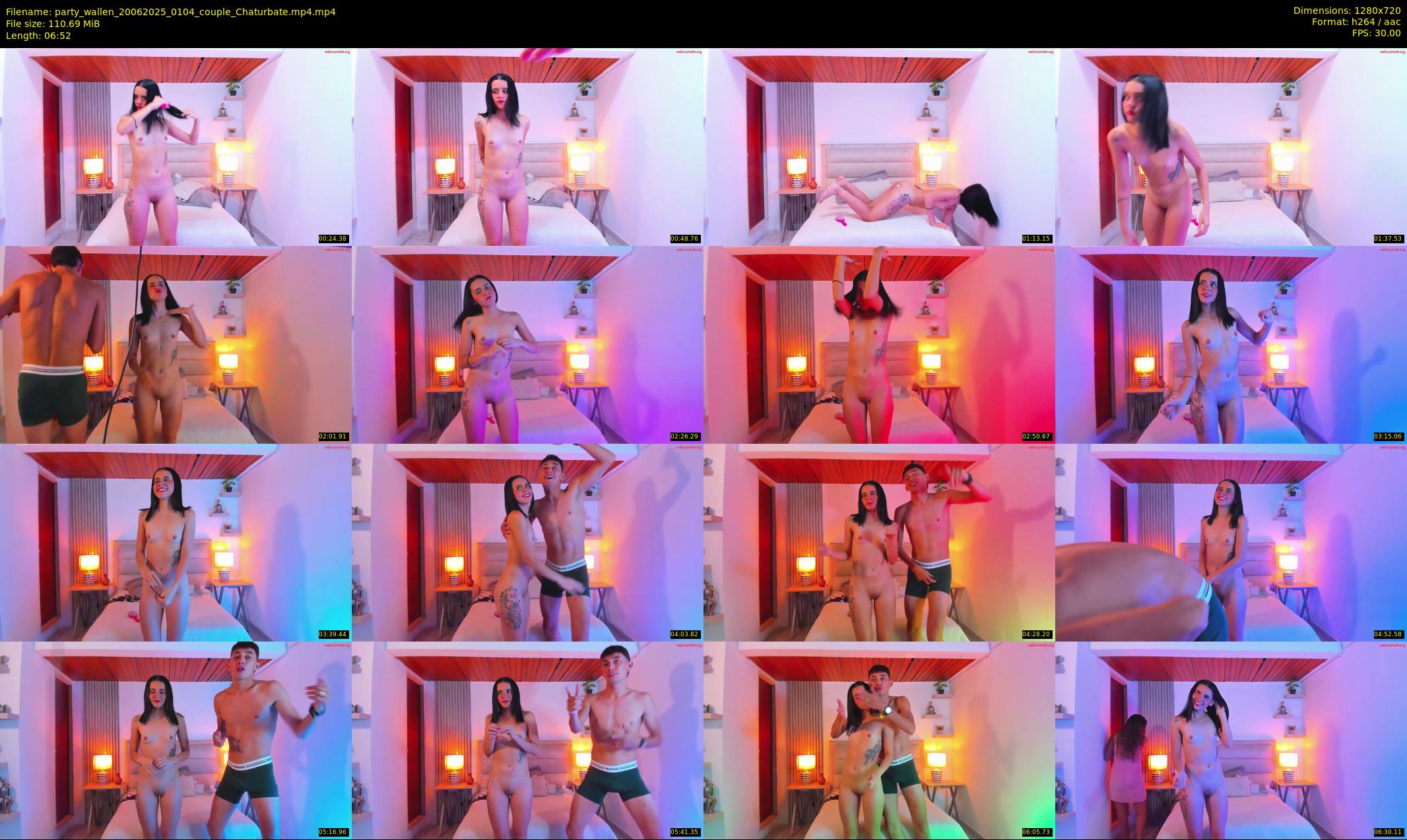 party_wallen — 7 minute Chaturbate couple cam show recording, 720p, Jun 20, 2025