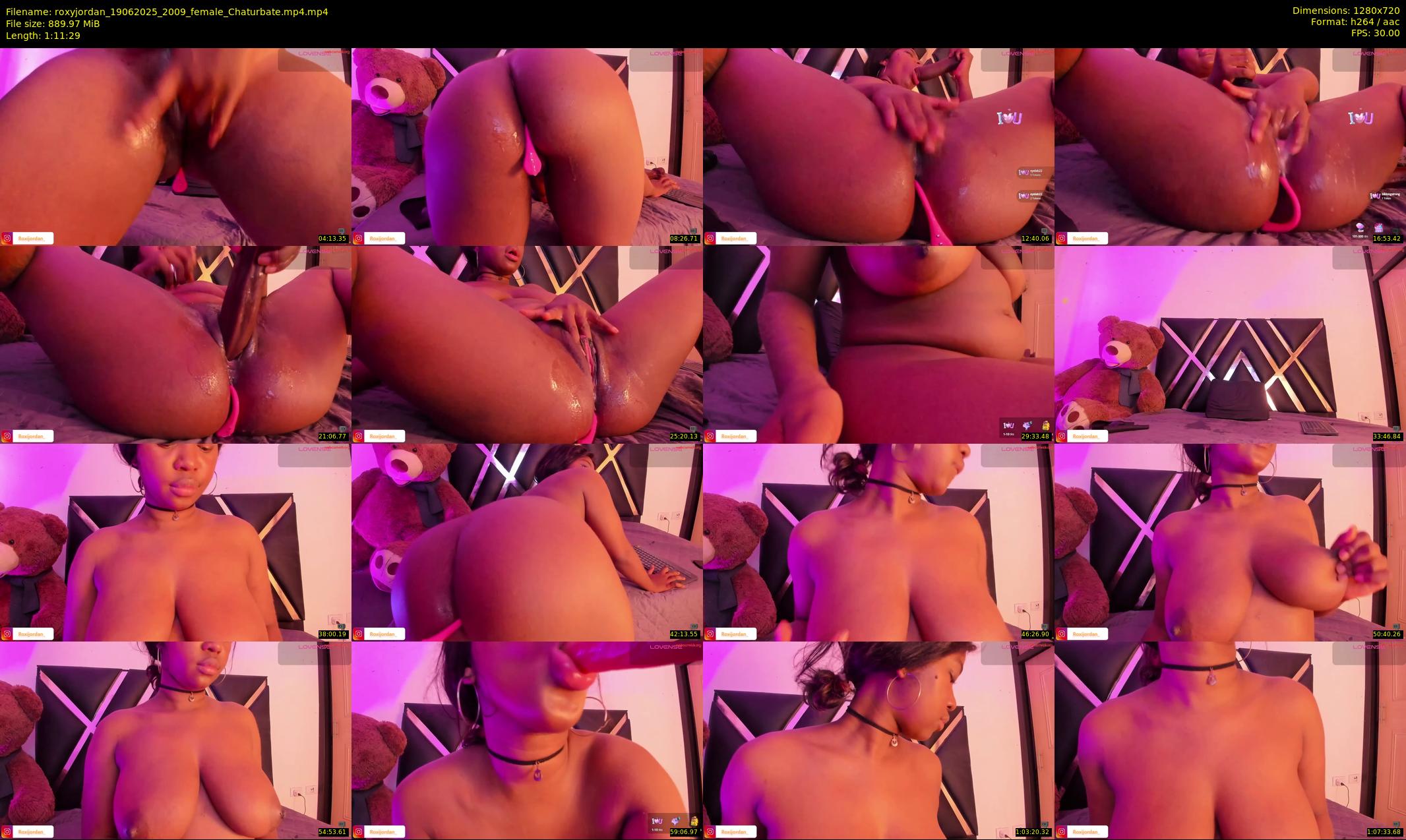 roxyjordan — 72 minute Chaturbate female cam show recording, 720p, Jun 19, 2025