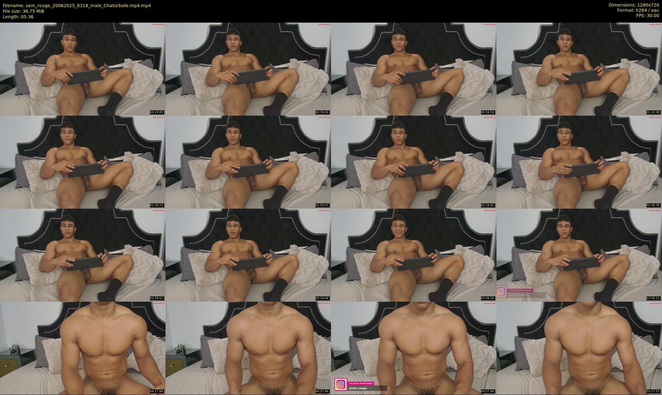 sam_rouge — 6 minute Chaturbate male cam show recording, 720p, Jun 20, 2025