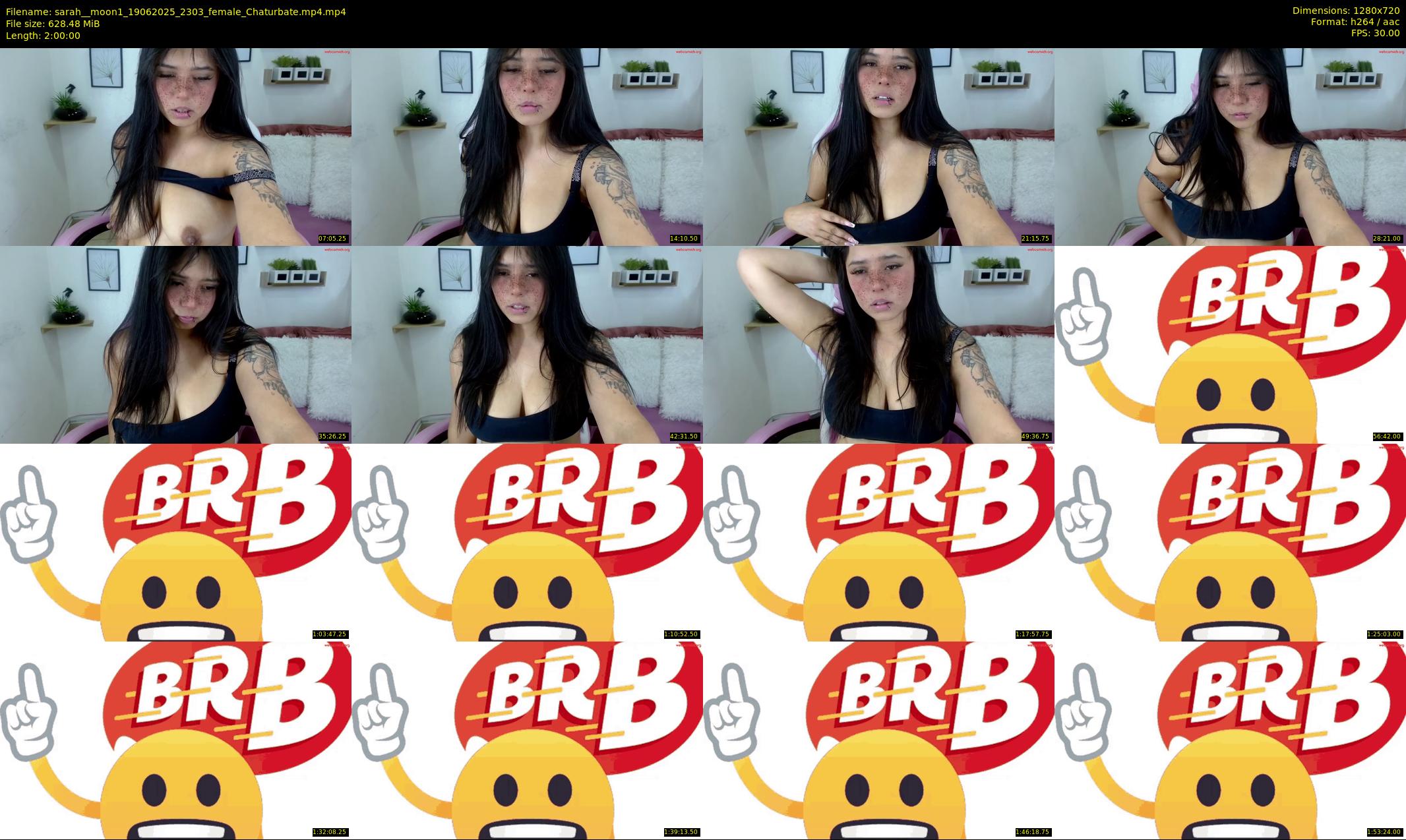 sarah__moon1 — 120 minute Chaturbate female cam show recording, 720p, Jun 19, 2025