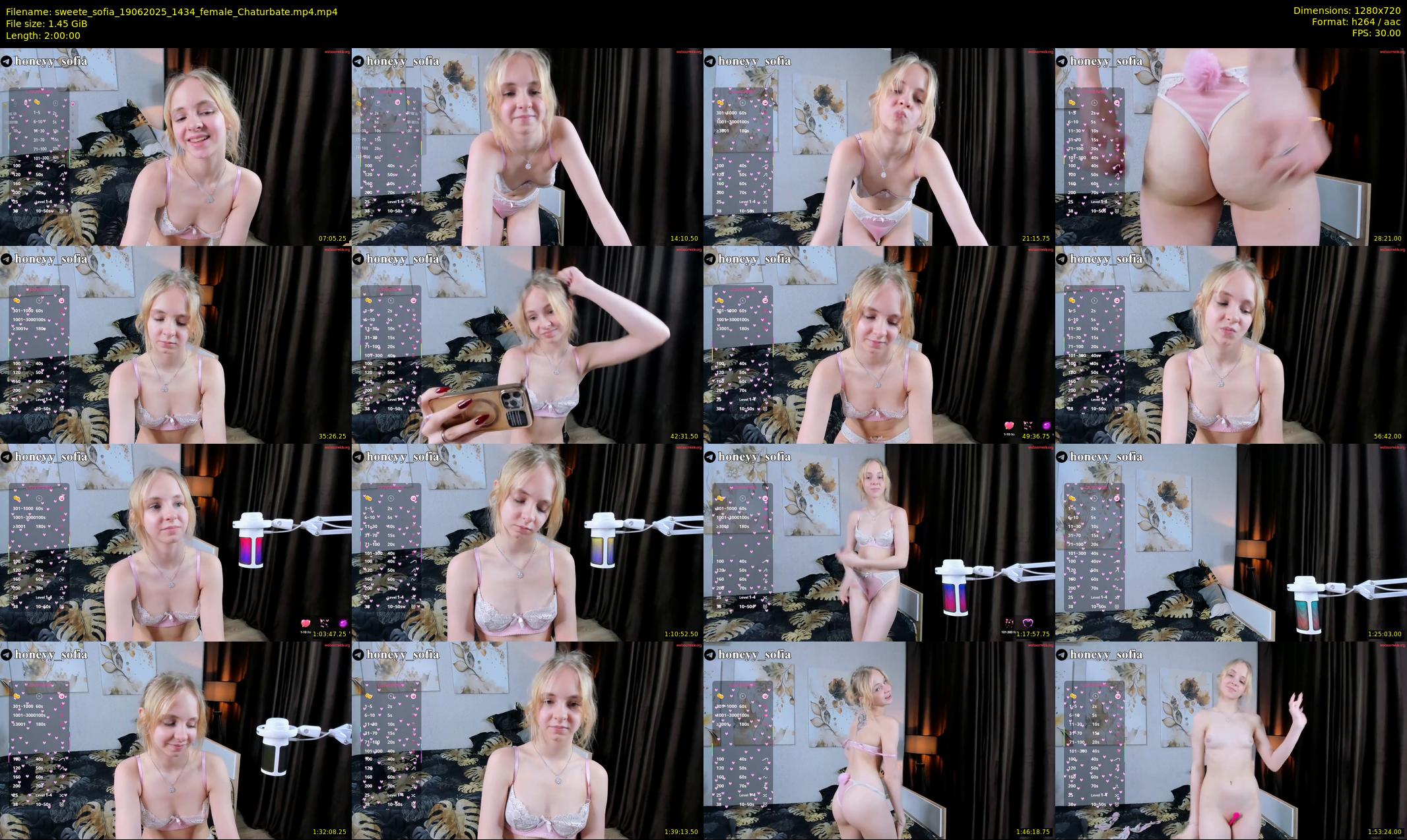 sweete_sofia — 120 minute Chaturbate female cam show recording, 720p, Jun 19, 2025