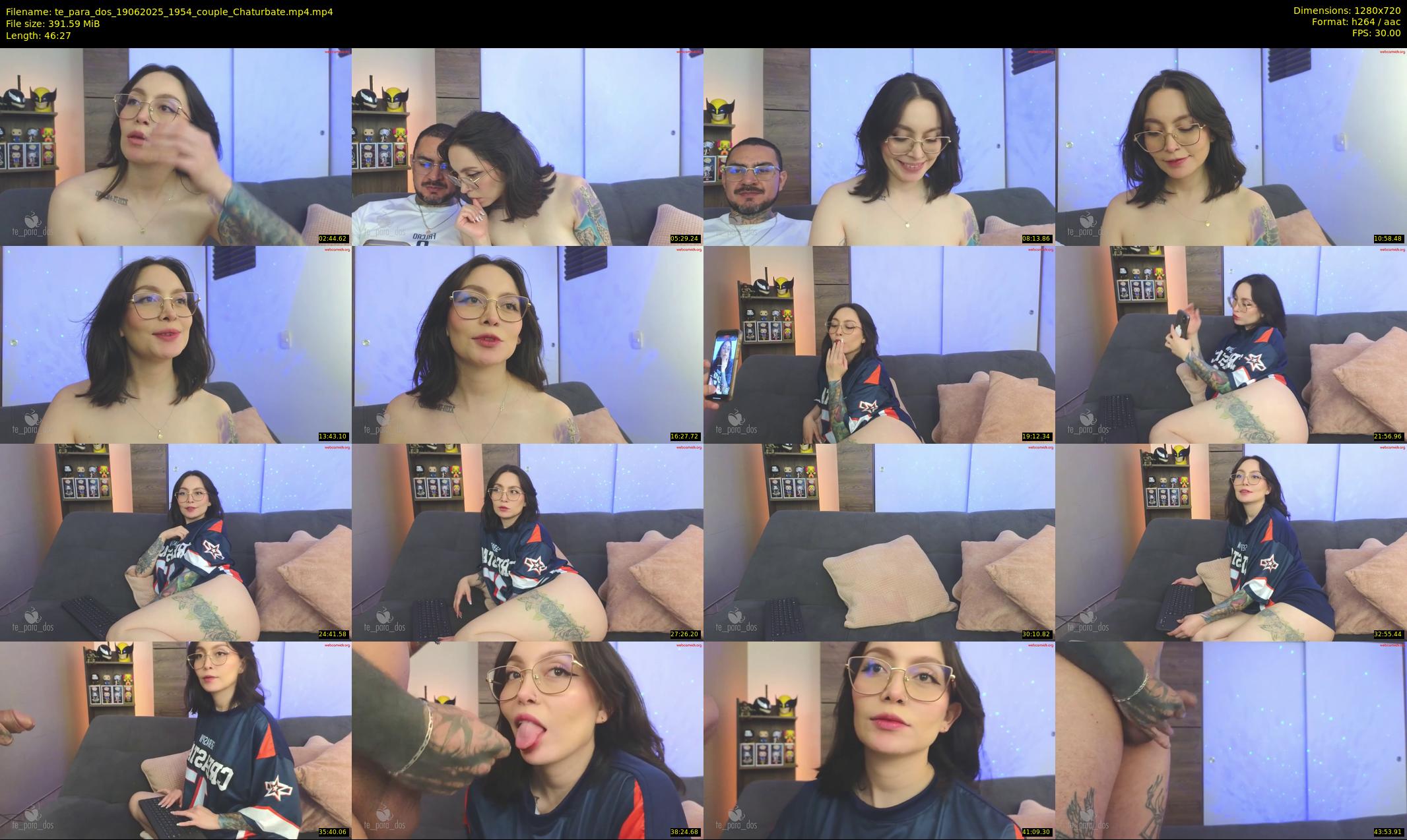 te_para_dos — 47 minute Chaturbate couple cam show recording, 720p, Jun 19, 2025