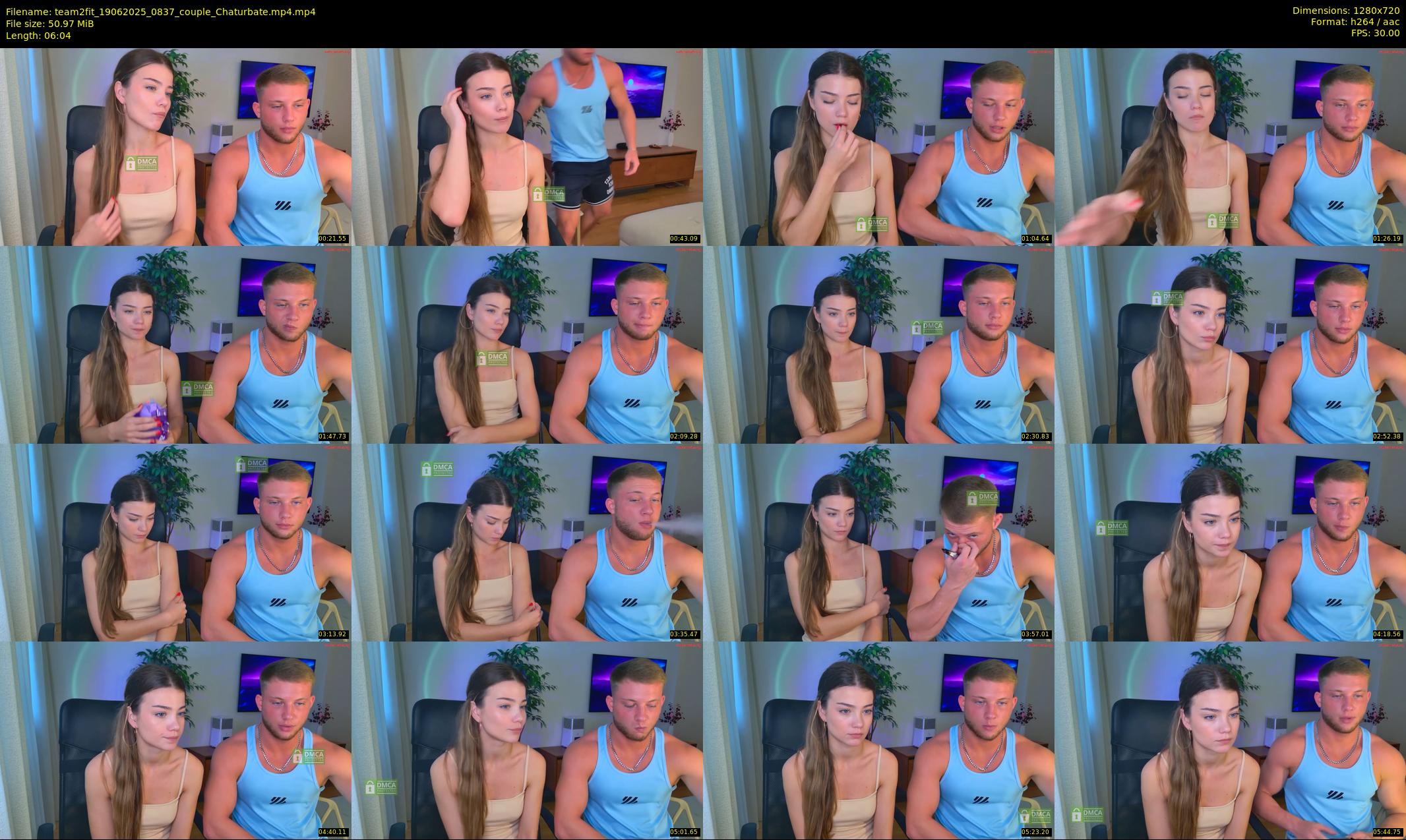team2fit — 7 minute Chaturbate couple cam show recording, 720p, Jun 19, 2025