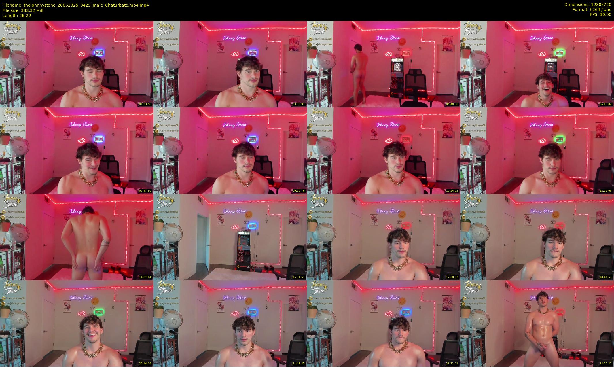 thejohnnystone — 27 minute Chaturbate male cam show recording, 720p, Jun 20, 2025