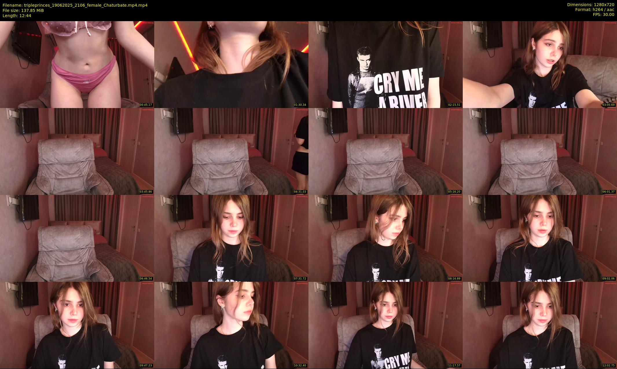 tripleprinces — 13 minute Chaturbate female cam show recording, 720p, Jun 19, 2025