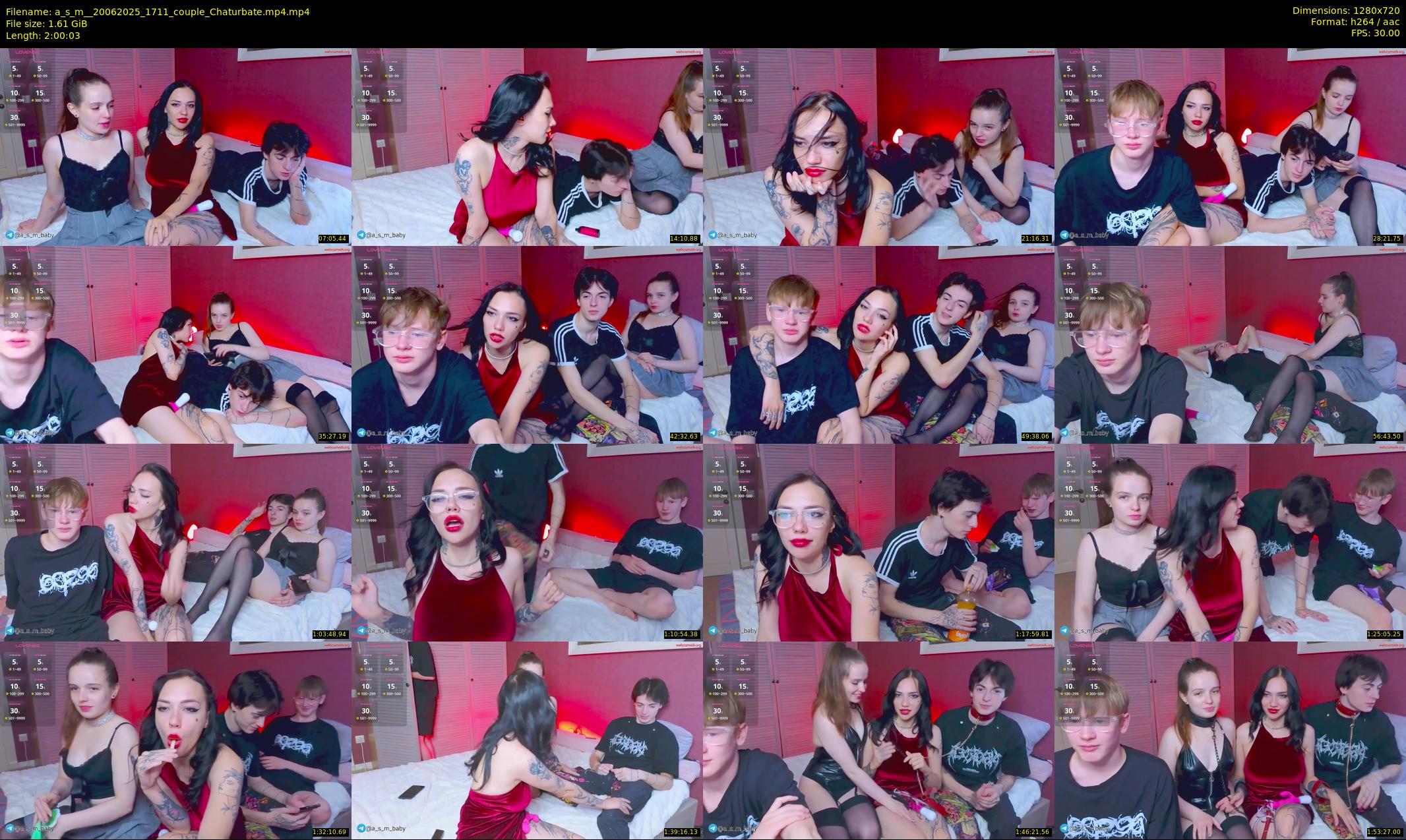 a_s_m_ — 121 minute Chaturbate couple cam show recording, 720p, Jun 20, 2025