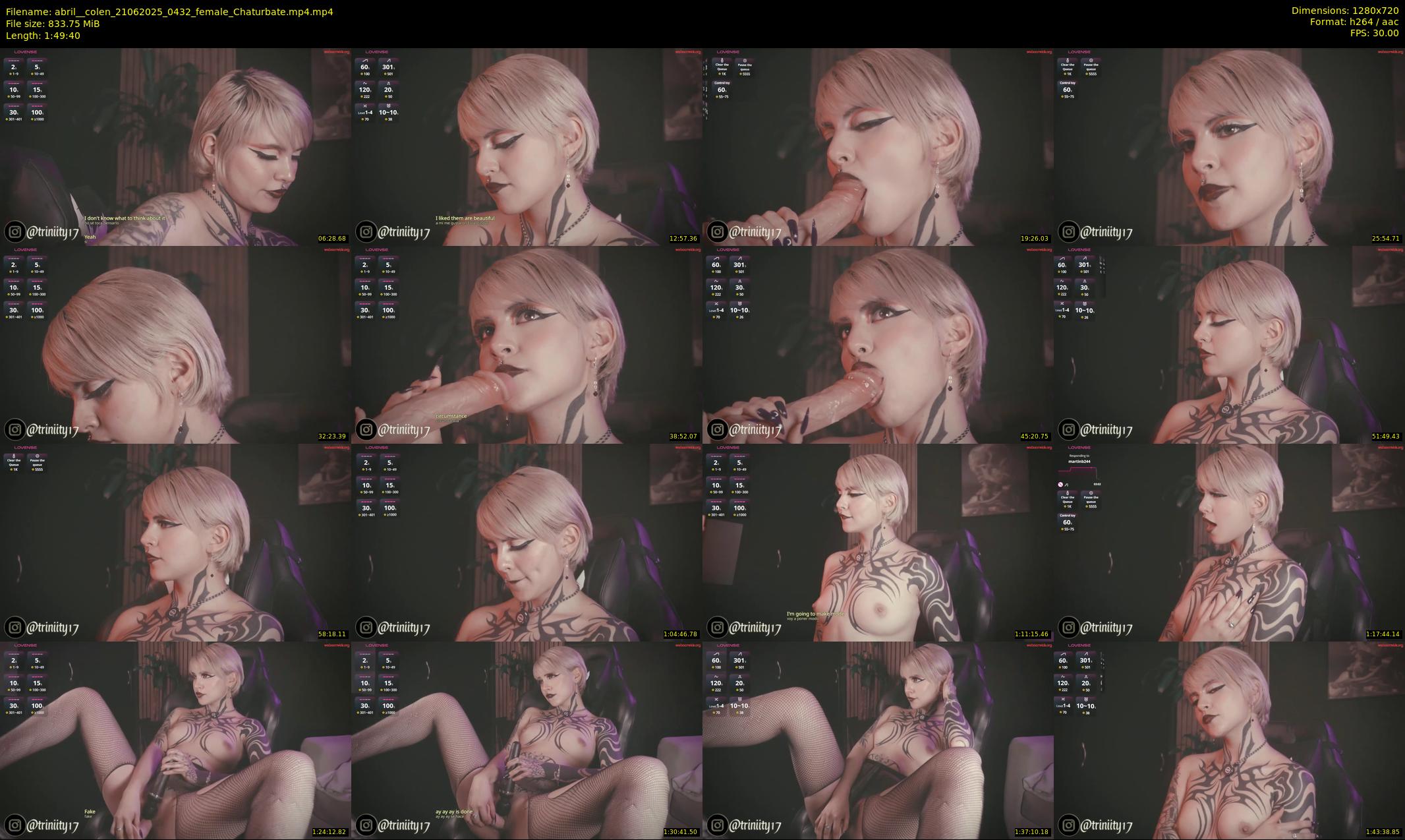 abril__colen — 110 minute Chaturbate female cam show recording, 720p, Jun 21, 2025
