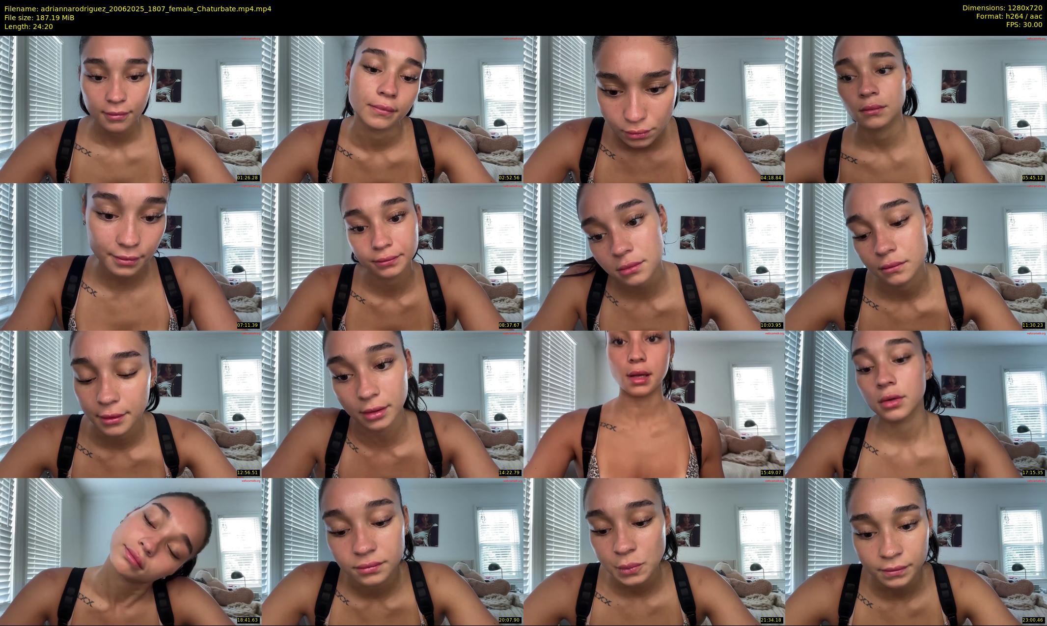 adriannarodriguez — 25 minute Chaturbate female cam show recording, 720p, Jun 20, 2025