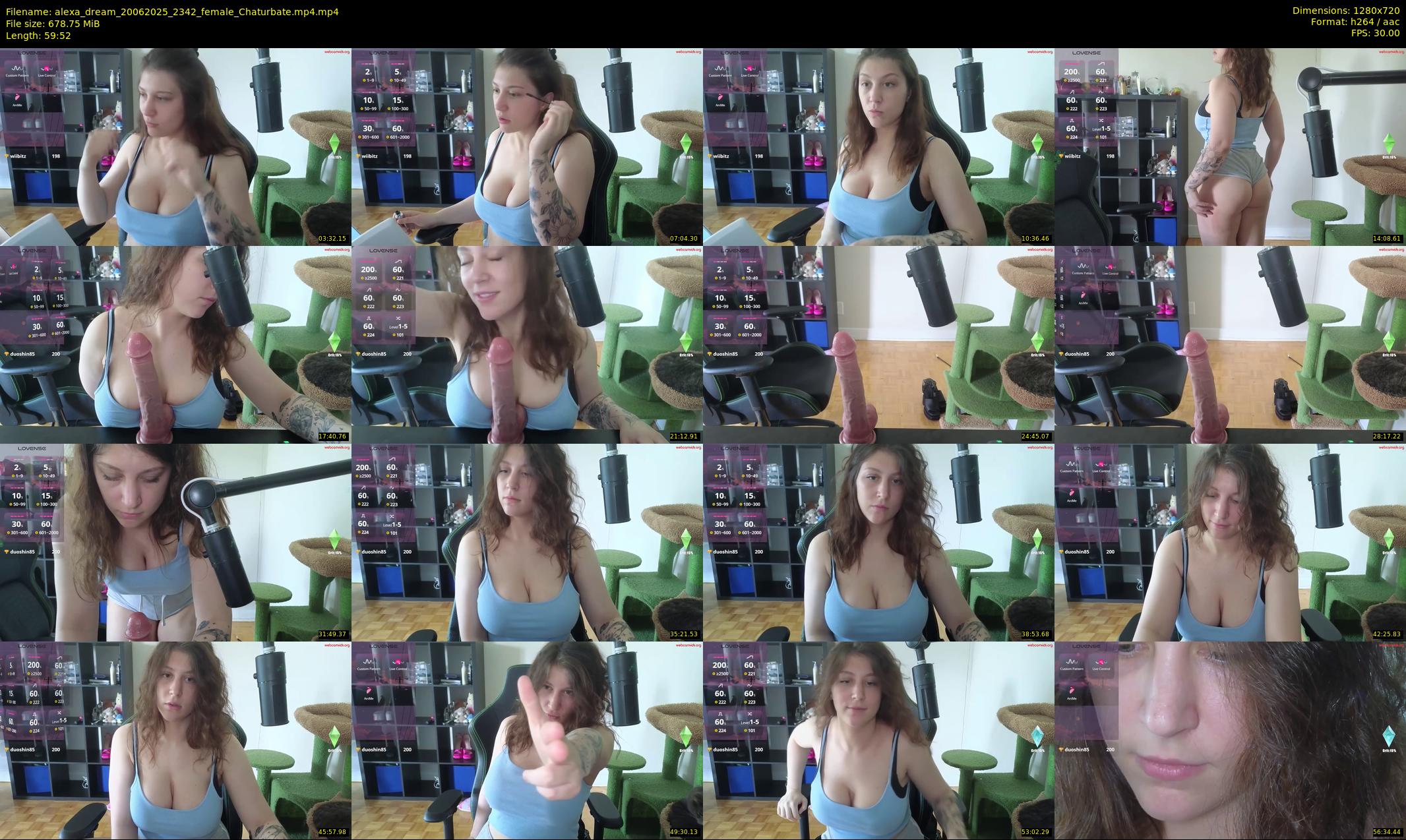 alexa_dream — 60 minute Chaturbate female cam show recording, 720p, Jun 20, 2025