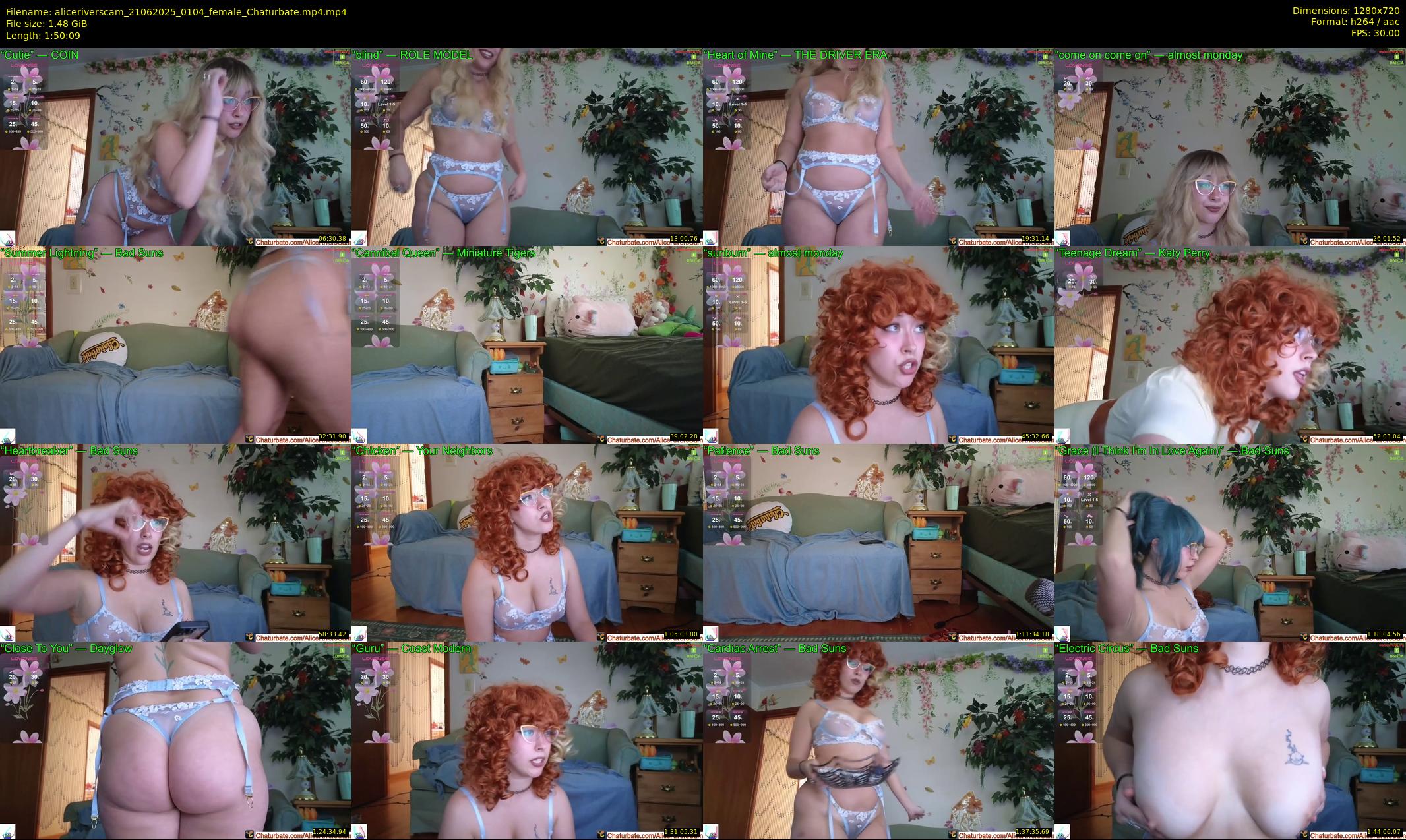 aliceriverscam — 111 minute Chaturbate female cam show recording, 720p, Jun 21, 2025