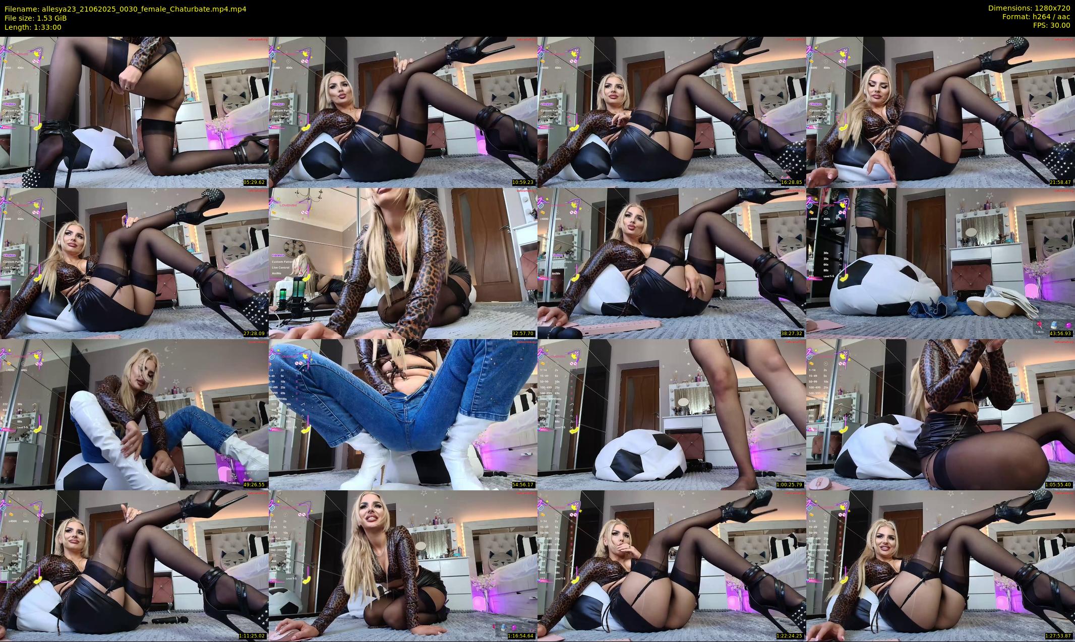 allesya23 — 93 minute Chaturbate female cam show recording, 720p, Jun 21, 2025