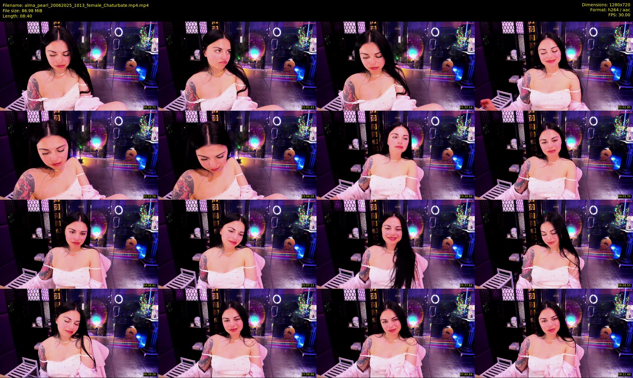 alma_pearl — 9 minute Chaturbate female cam show recording, 720p, Jun 20, 2025