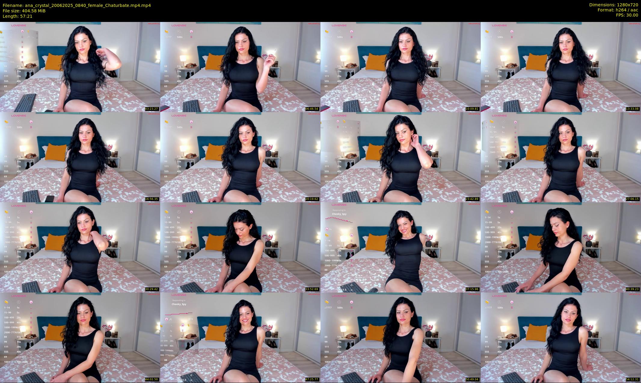 ana_crystal — 58 minute Chaturbate female cam show recording, 720p, Jun 20, 2025