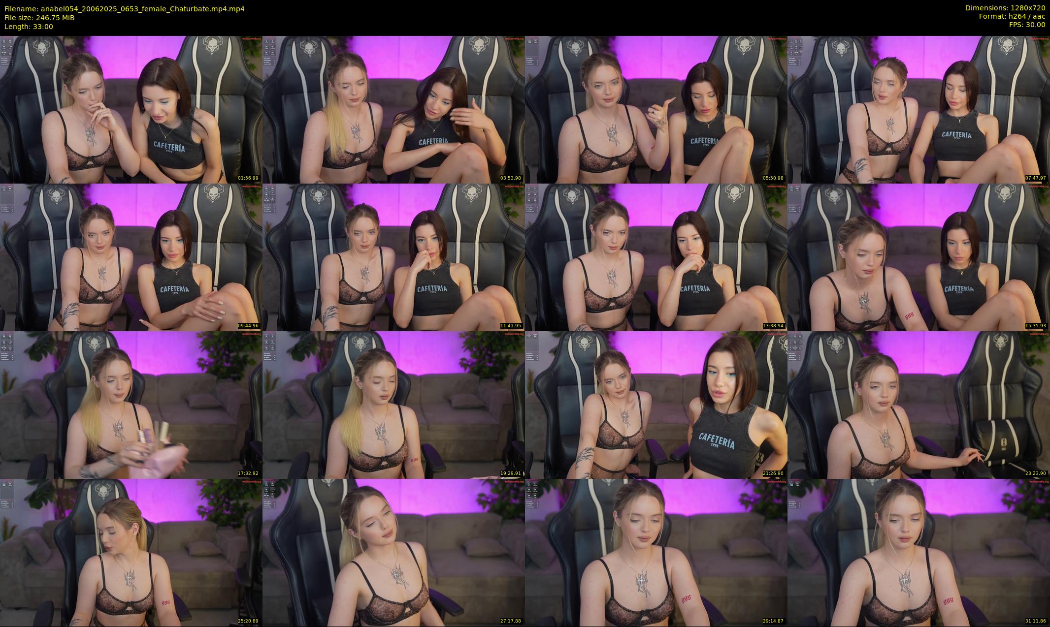 anabel054 — 33 minute Chaturbate female cam show recording, 720p, Jun 20, 2025