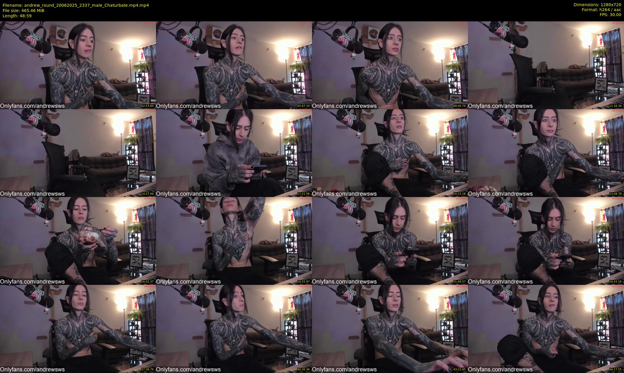 andrew_round — 49 minute Chaturbate male cam show recording, 720p, Jun 20, 2025