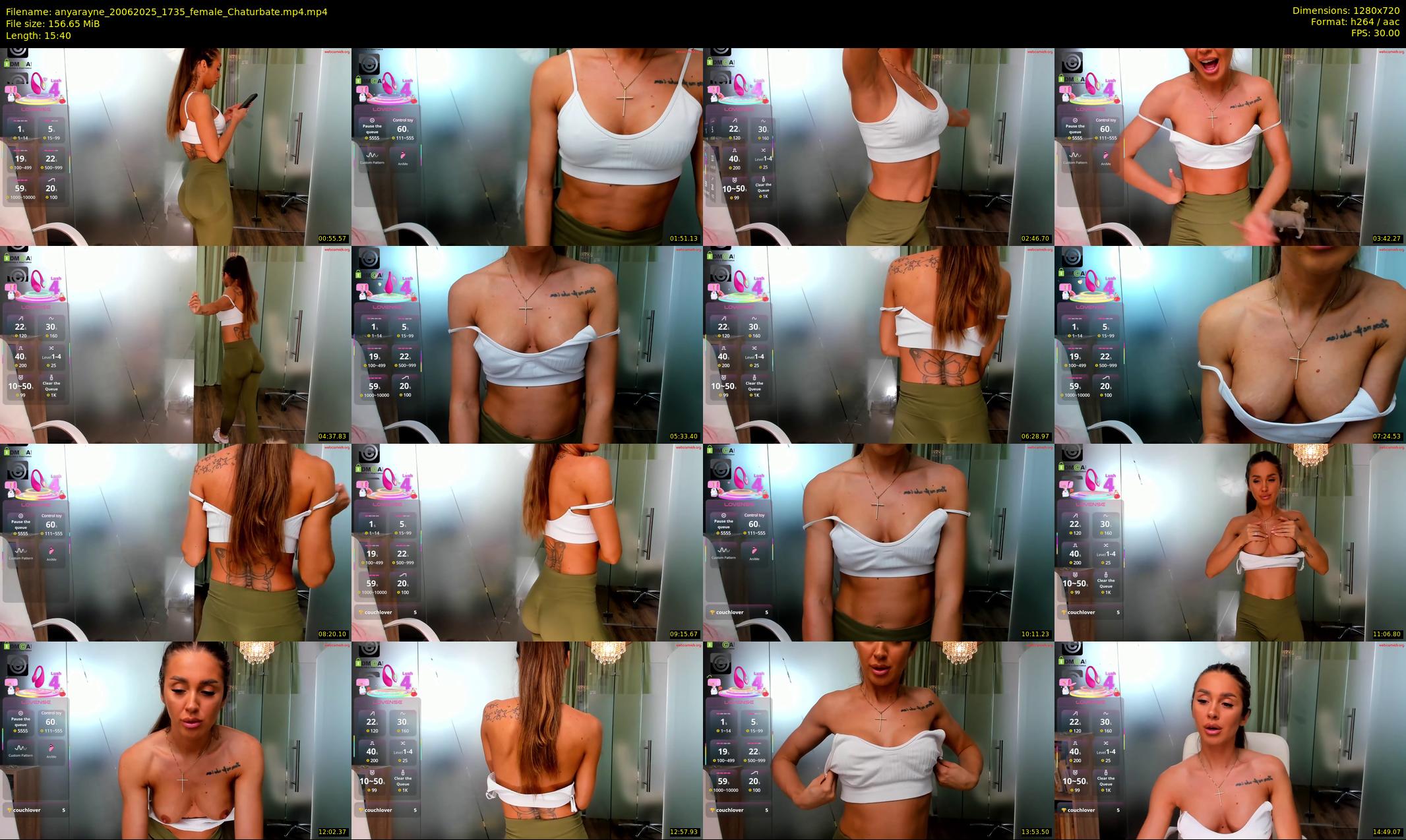 anyarayne — 16 minute Chaturbate female cam show recording, 720p, Jun 20, 2025