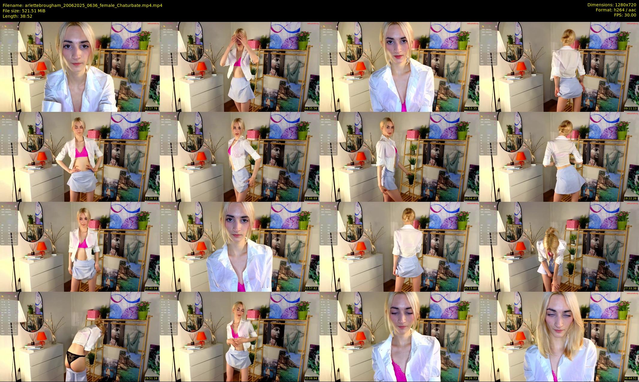 arlettebrougham — 39 minute Chaturbate female cam show recording, 720p, Jun 20, 2025