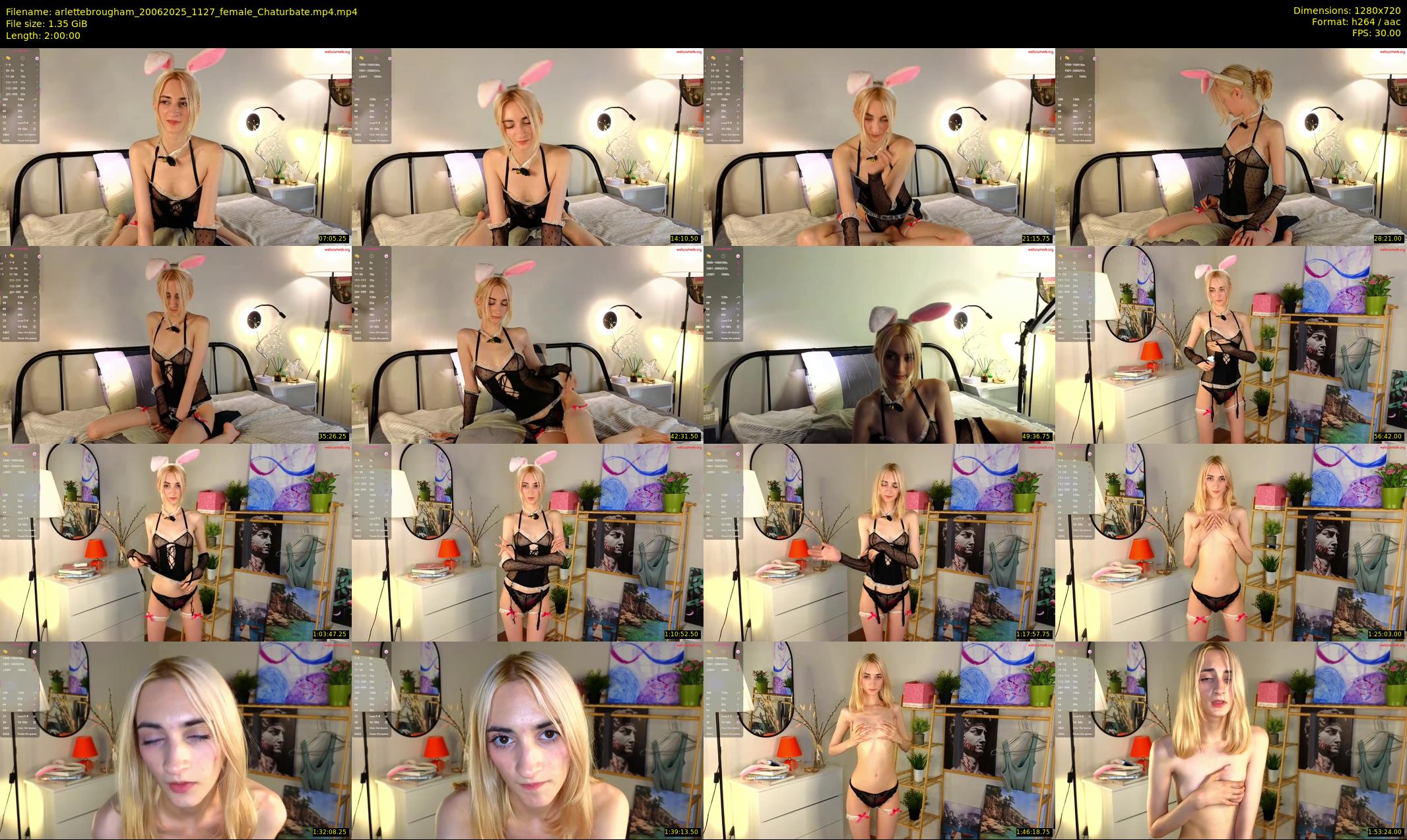 arlettebrougham — 120 minute Chaturbate female cam show recording, 720p, Jun 20, 2025