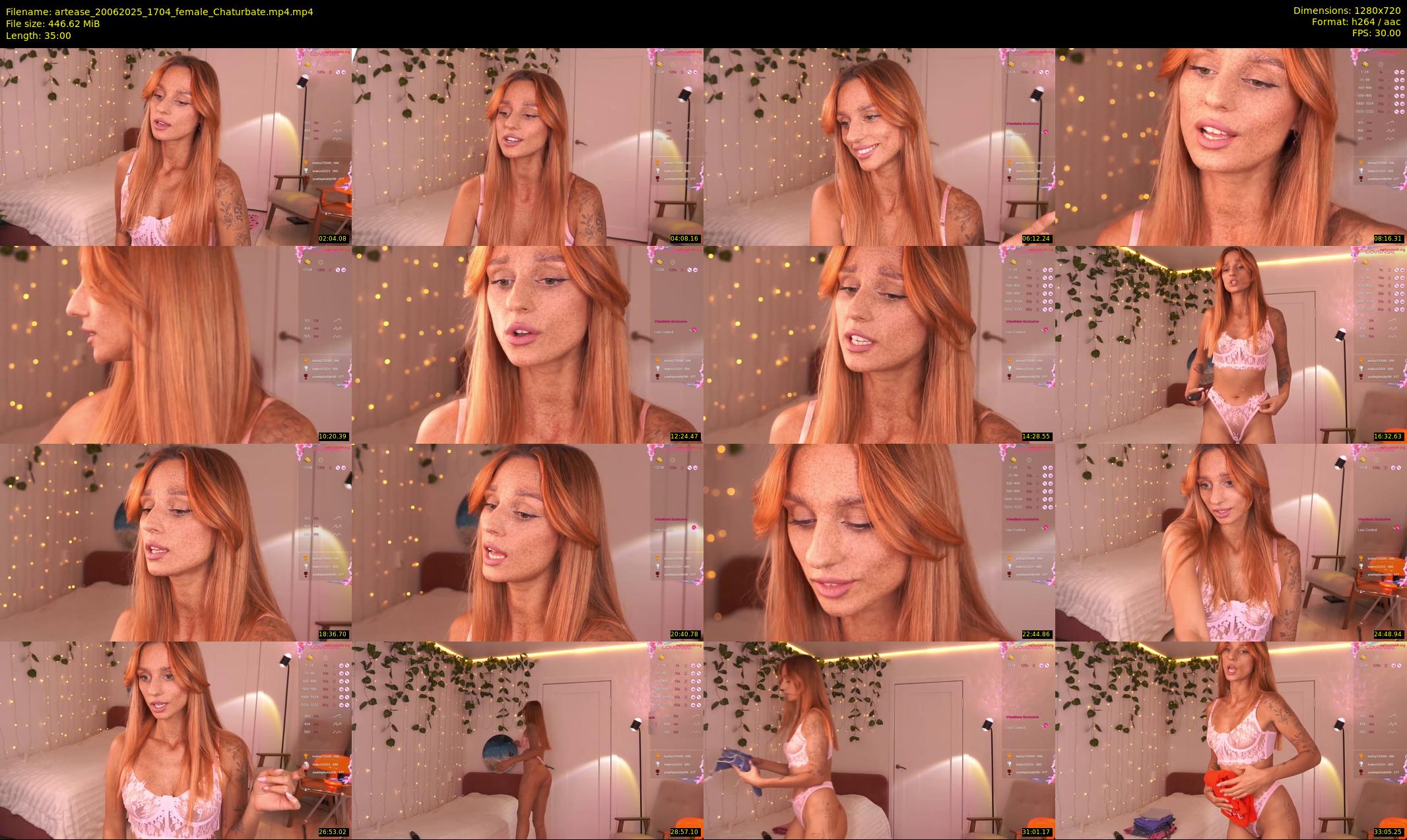 artease — 35 minute Chaturbate female cam show recording, 720p, Jun 20, 2025