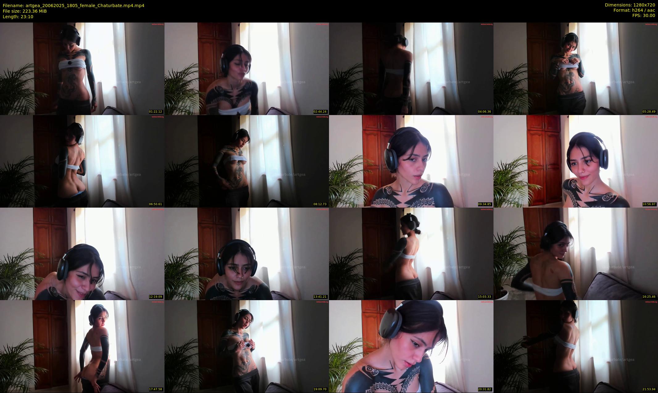 artgea — 24 minute Chaturbate female cam show recording, 720p, Jun 20, 2025