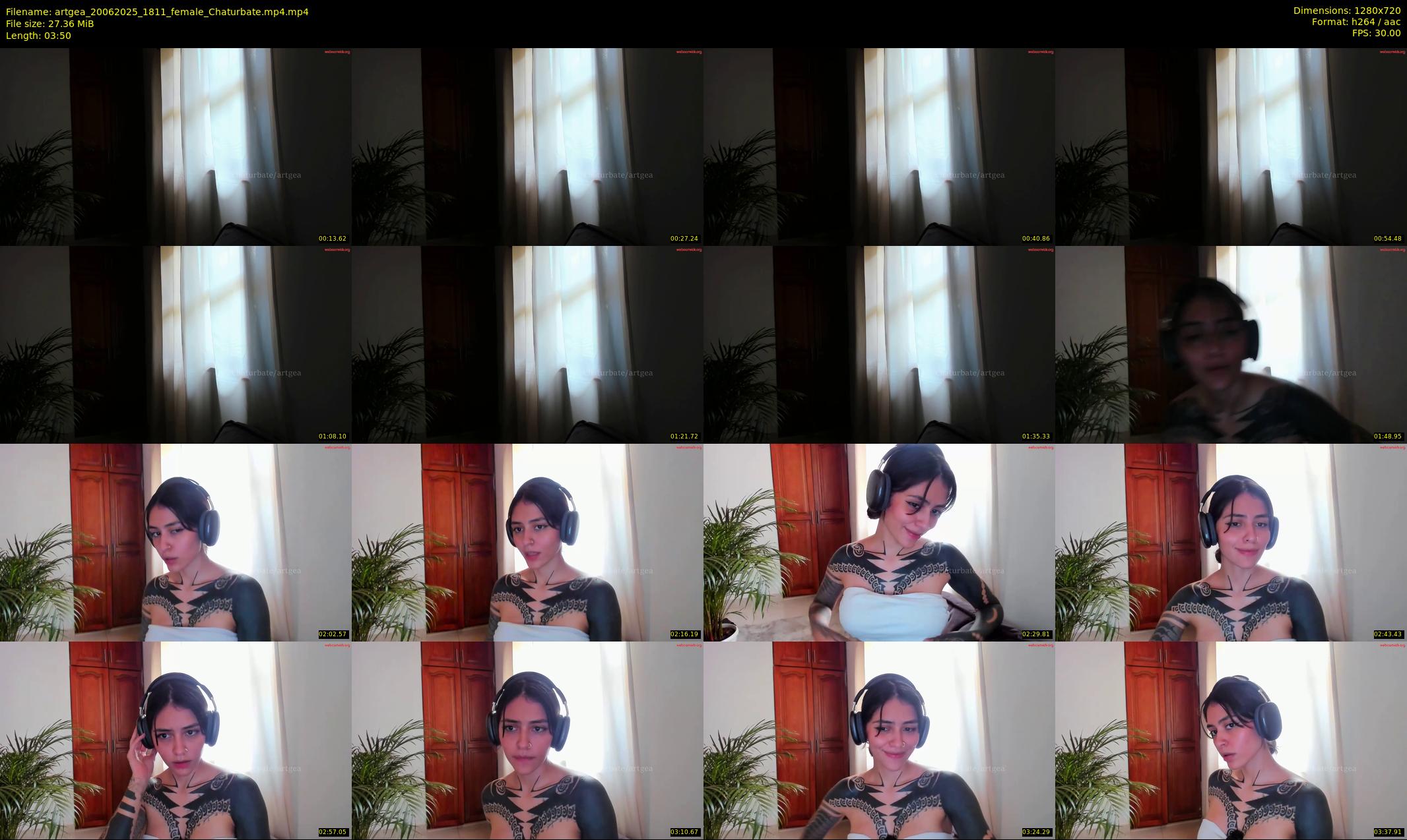 artgea — 4 minute Chaturbate female cam show recording, 720p, Jun 20, 2025