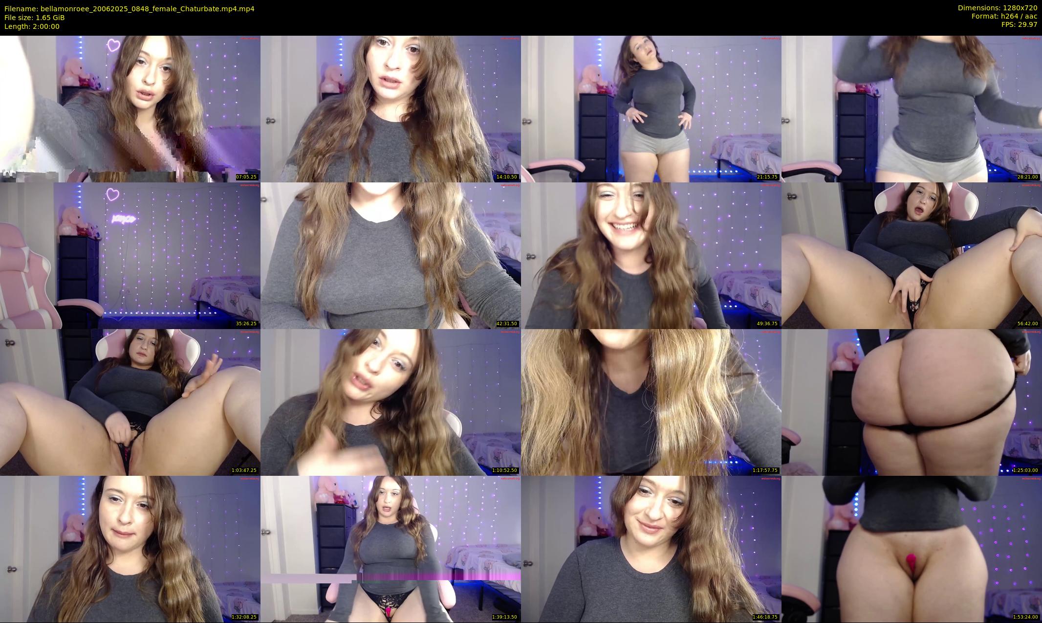 bellamonroee — 120 minute Chaturbate female cam show recording, 720p, Jun 20, 2025