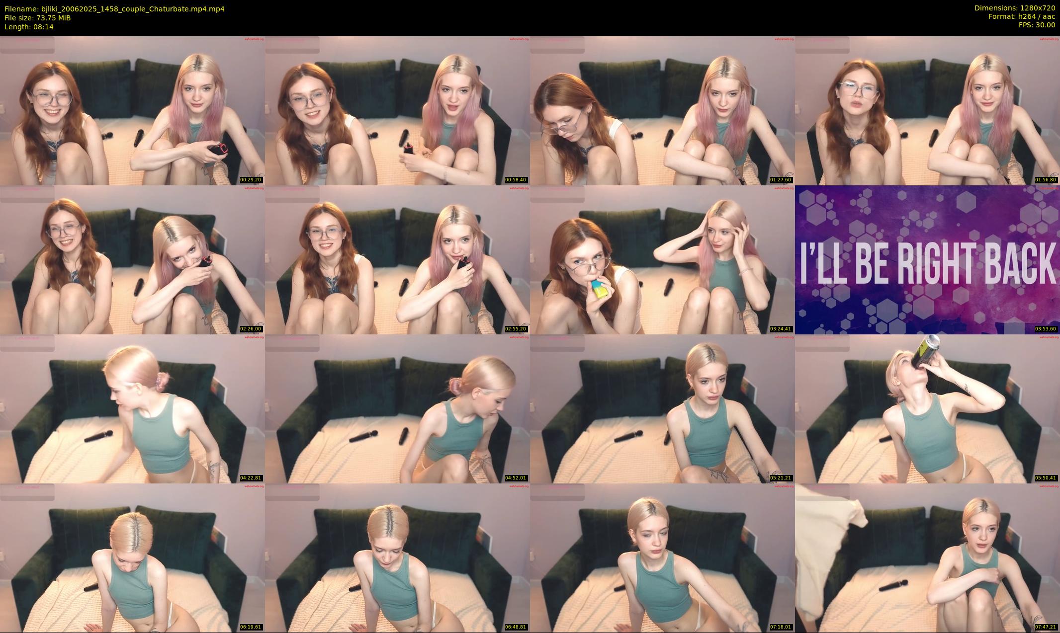 bjliki — 9 minute Chaturbate couple cam show recording, 720p, Jun 20, 2025