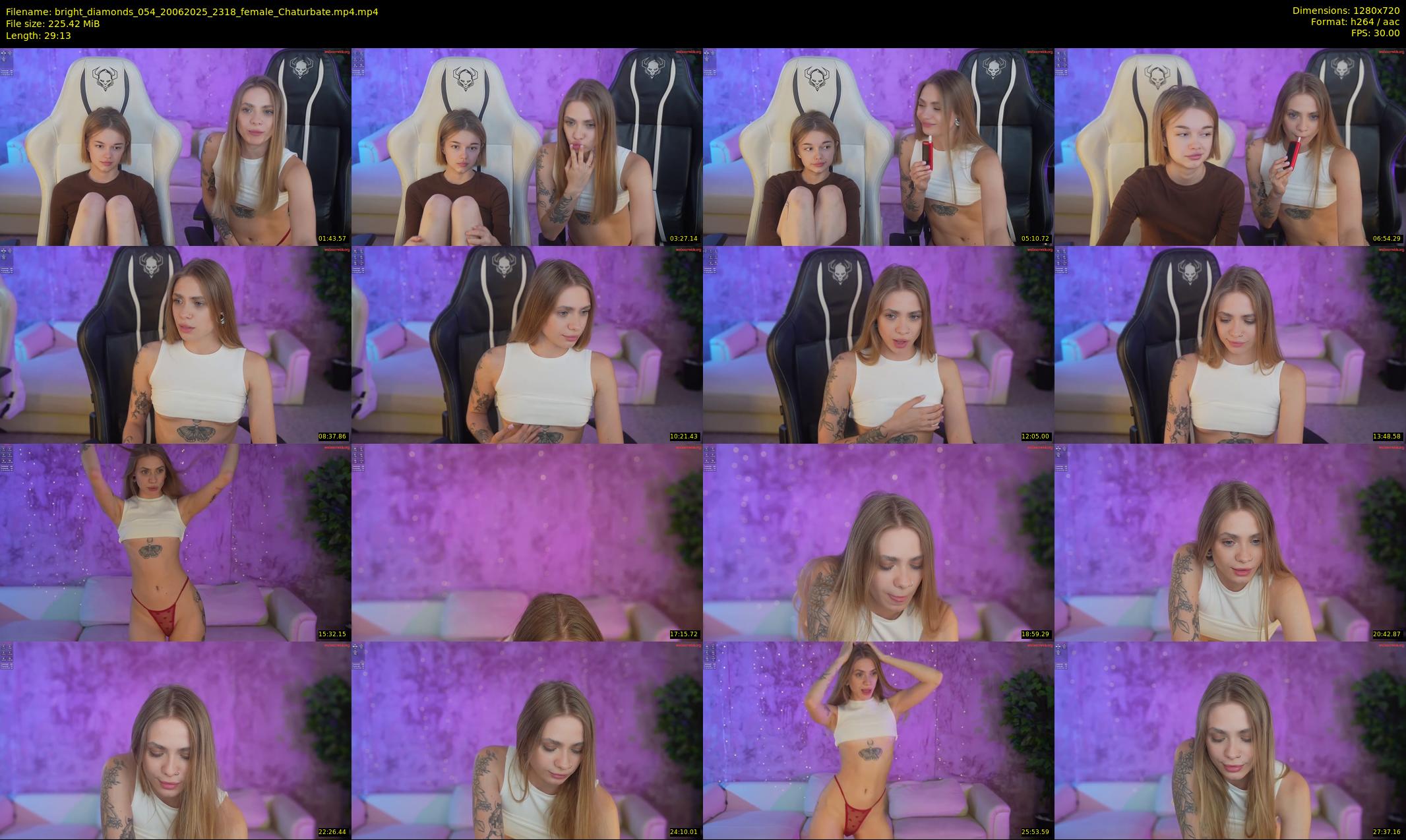 bright_diamonds_054 — 30 minute Chaturbate couple cam show recording, 720p, Jun 20, 2025