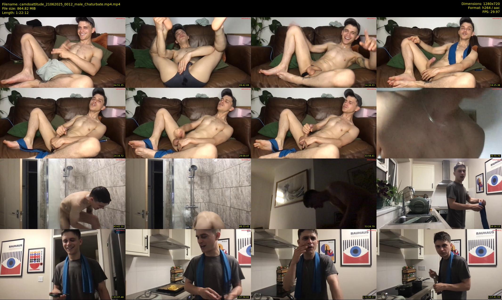 camdoattitude — 83 minute Chaturbate male cam show recording, 720p, Jun 21, 2025