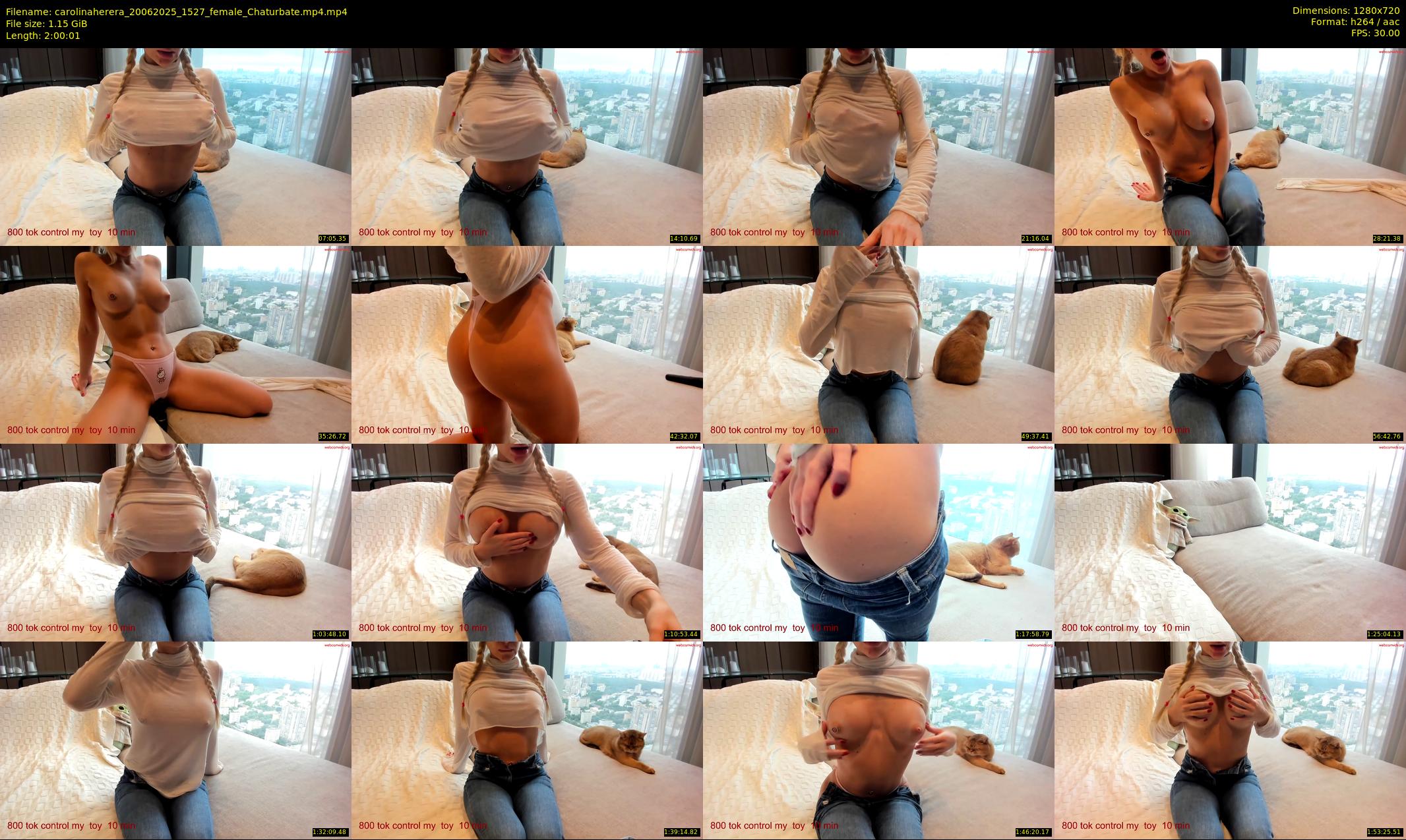 carolinaherera — 121 minute Chaturbate female cam show recording, 720p, Jun 20, 2025