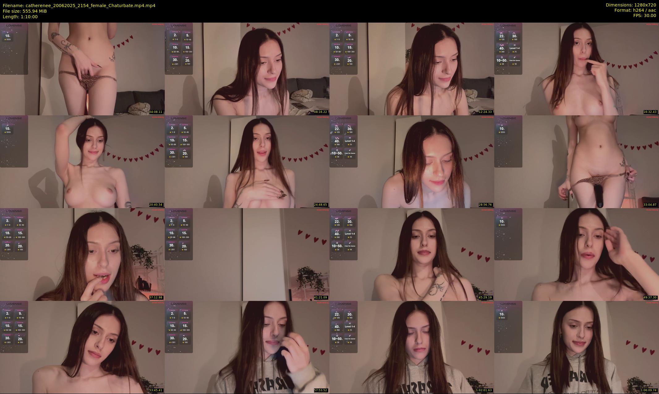 catherenee — 70 minute Chaturbate female cam show recording, 720p, Jun 20, 2025