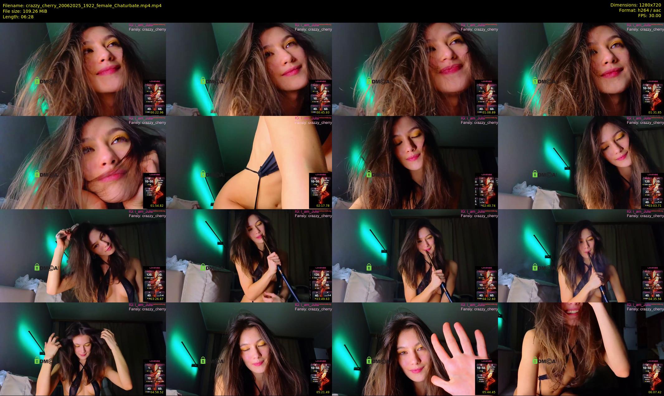 crazzy_cherry — 7 minute Chaturbate female cam show recording, 720p, Jun 20, 2025