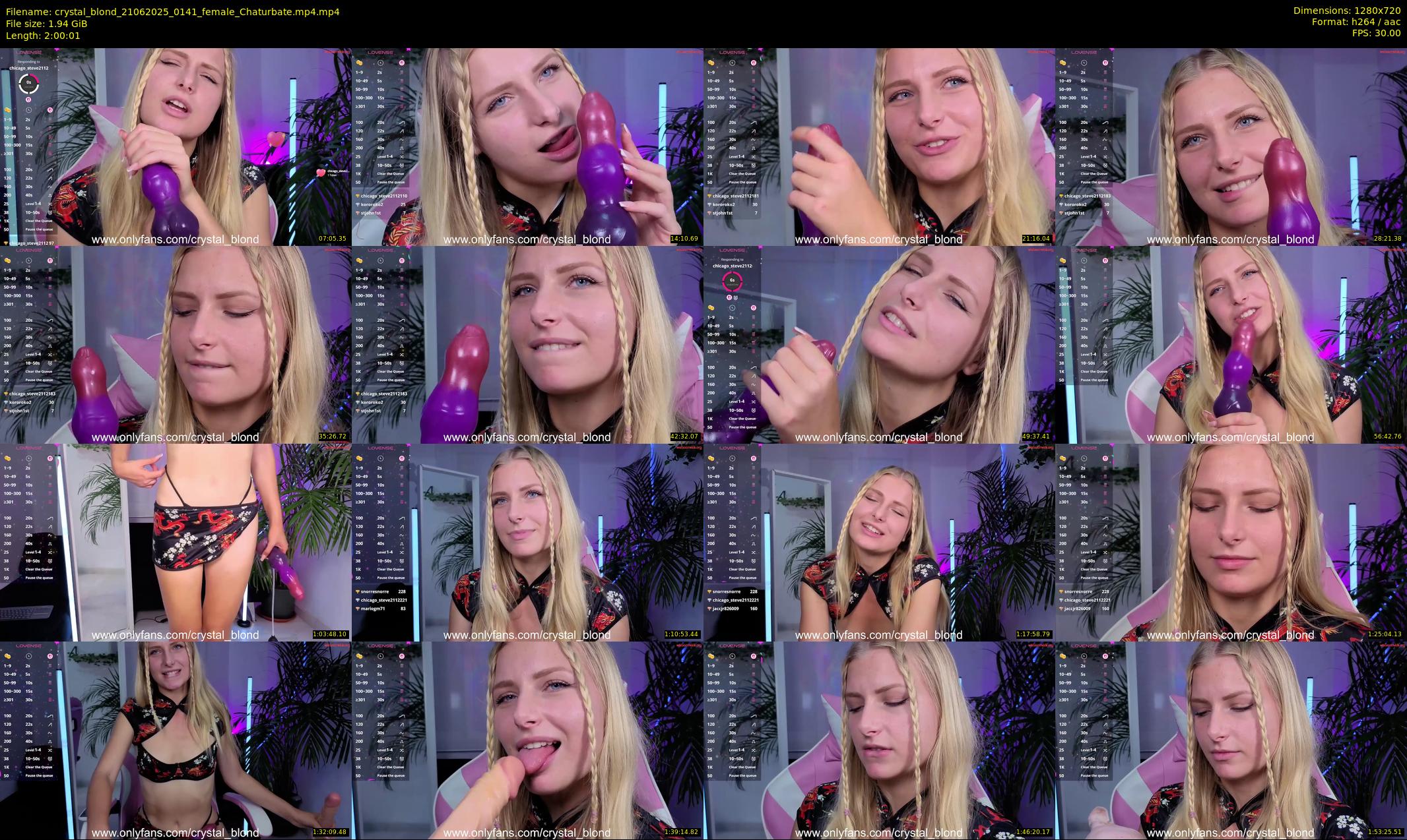 crystal_blond — 121 minute Chaturbate female cam show recording, 720p, Jun 21, 2025