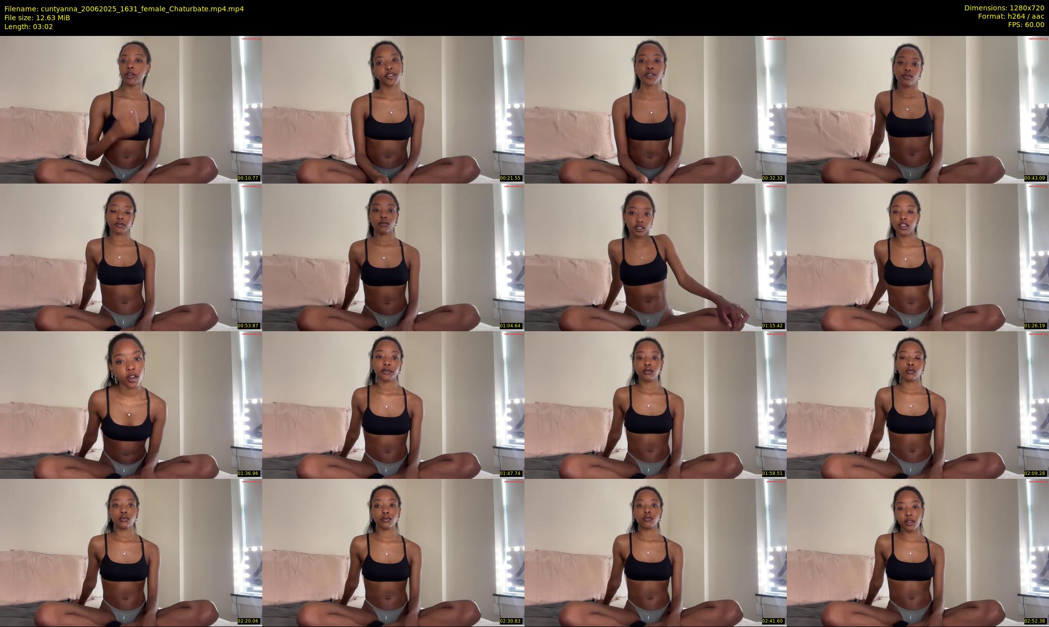 cuntyanna — 4 minute Chaturbate female cam show recording, 720p, Jun 20, 2025