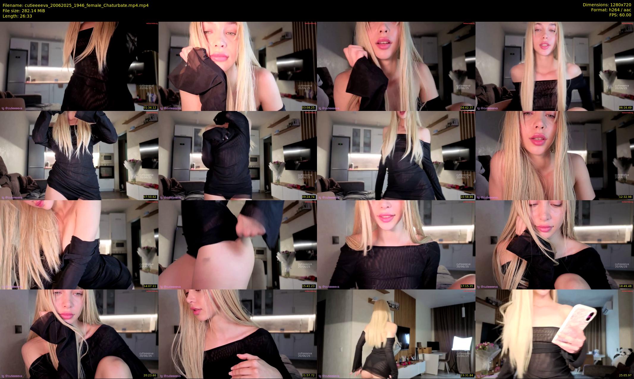 cutieeeeva — 27 minute Chaturbate female cam show recording, 720p, Jun 20, 2025