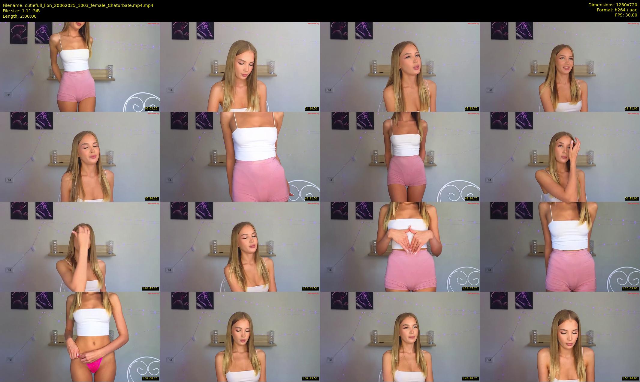 cutiefull_lion — 120 minute Chaturbate female cam show recording, 720p, Jun 20, 2025