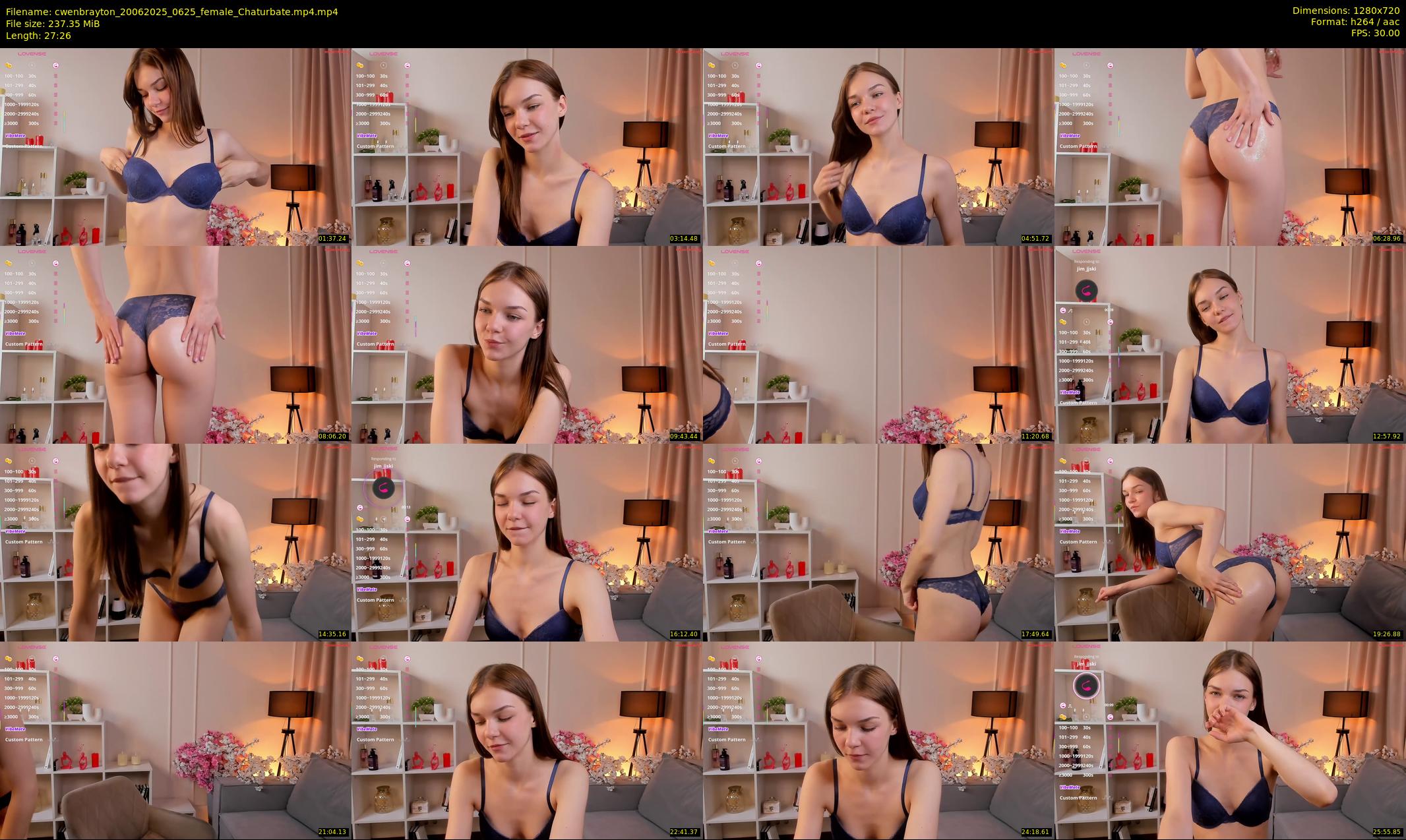 cwenbrayton — 28 minute Chaturbate female cam show recording, 720p, Jun 20, 2025