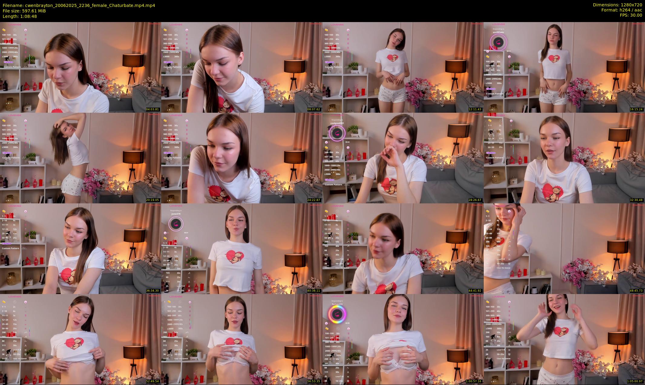 cwenbrayton — 69 minute Chaturbate female cam show recording, 720p, Jun 20, 2025