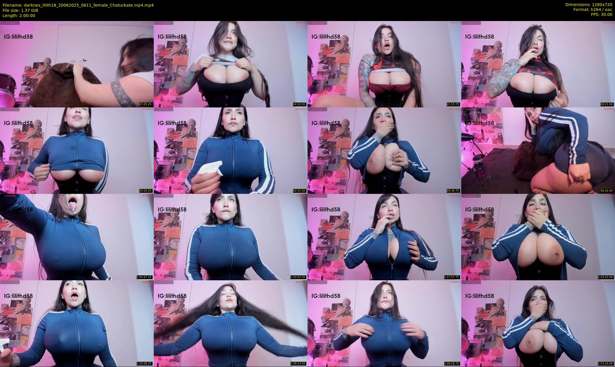 darknes_lilith18 — 120 minute Chaturbate female cam show recording, 720p, Jun 20, 2025