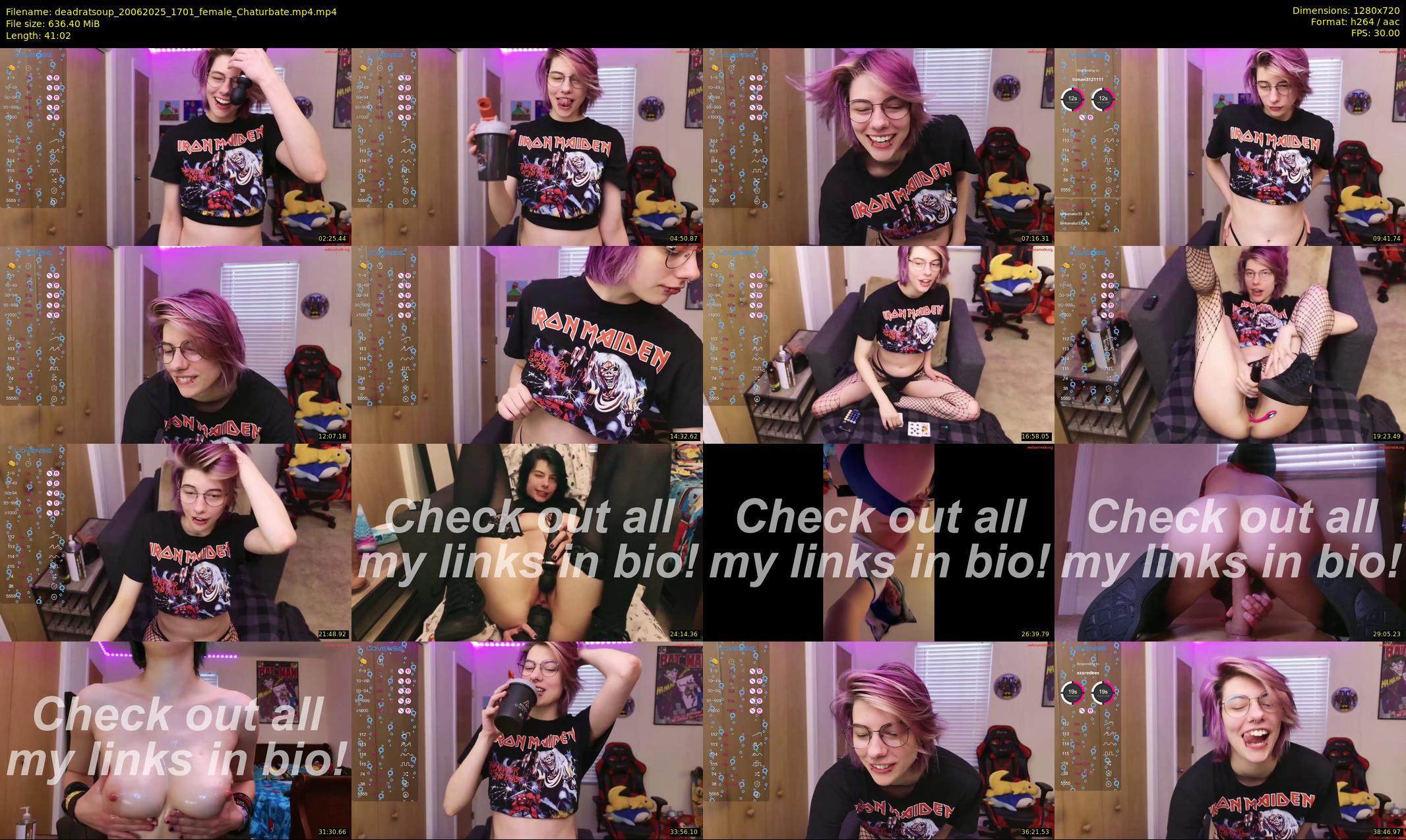 deadratsoup — 42 minute Chaturbate female cam show recording, 720p, Jun 20, 2025
