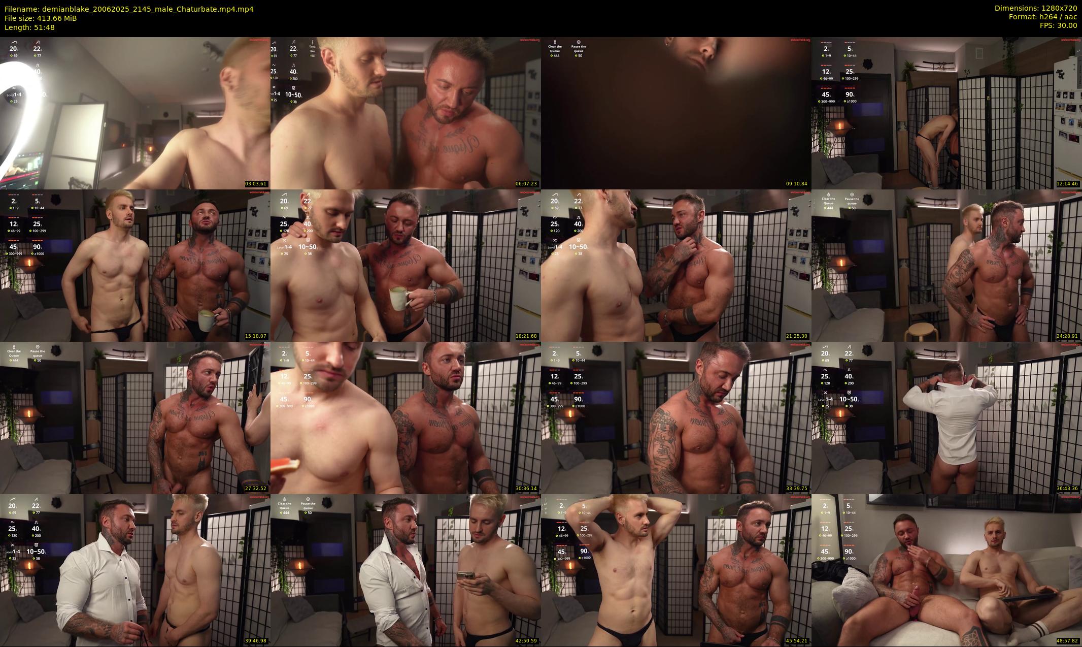 demianblake — 52 minute Chaturbate male cam show recording, 720p, Jun 20, 2025
