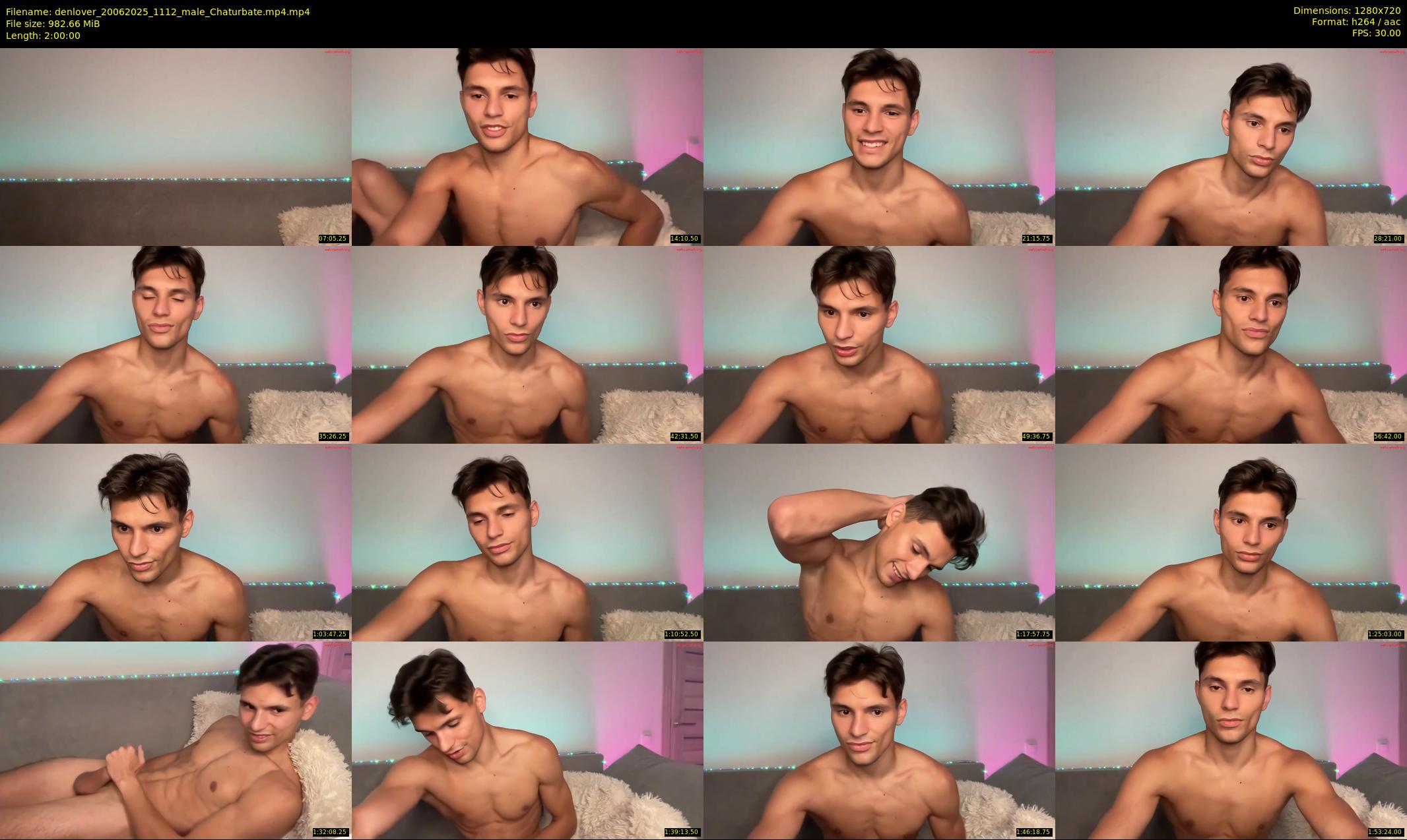 denlover — 120 minute Chaturbate male cam show recording, 720p, Jun 20, 2025